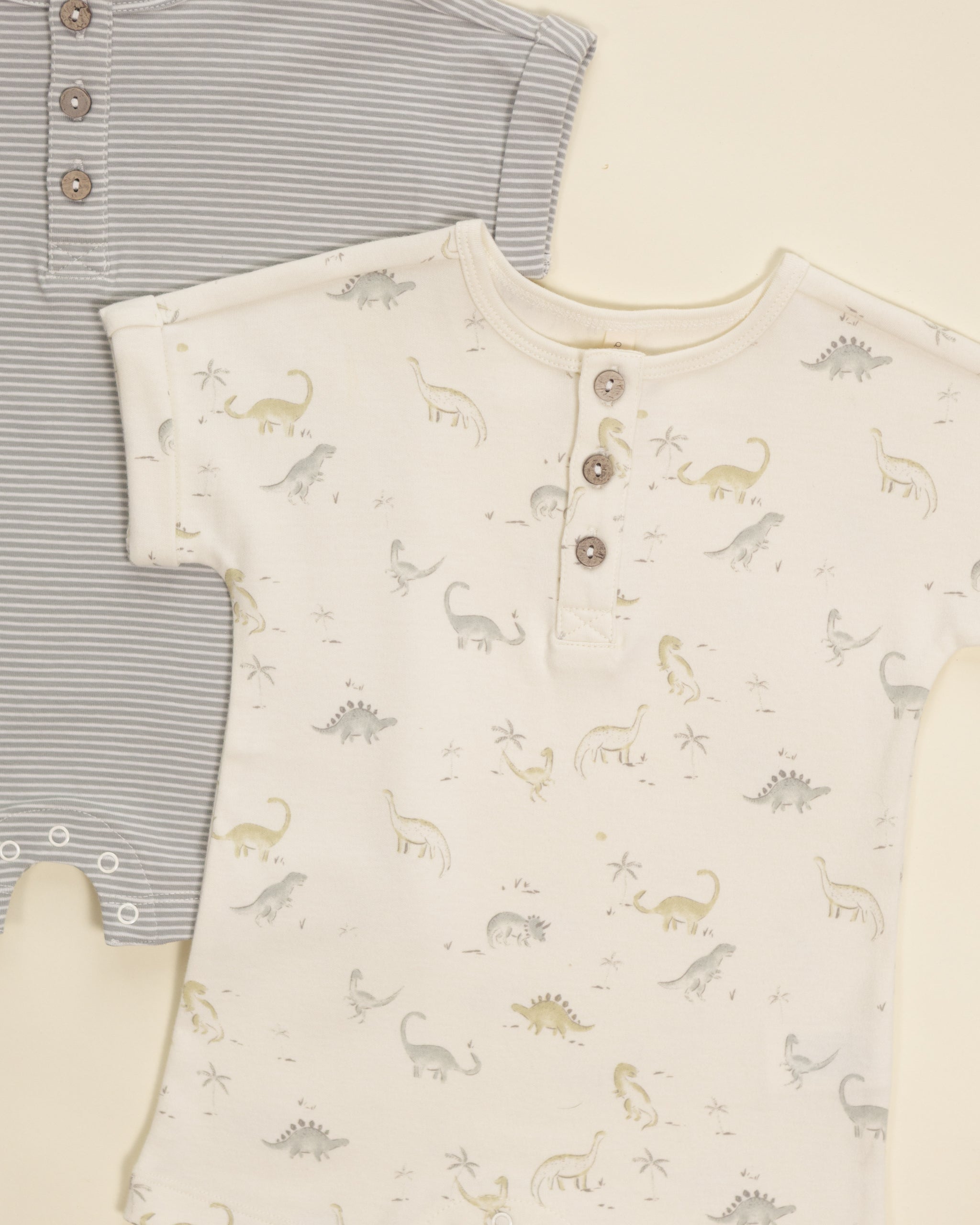 Short Sleeve One-Piece Dinosaur – Quincy Mae