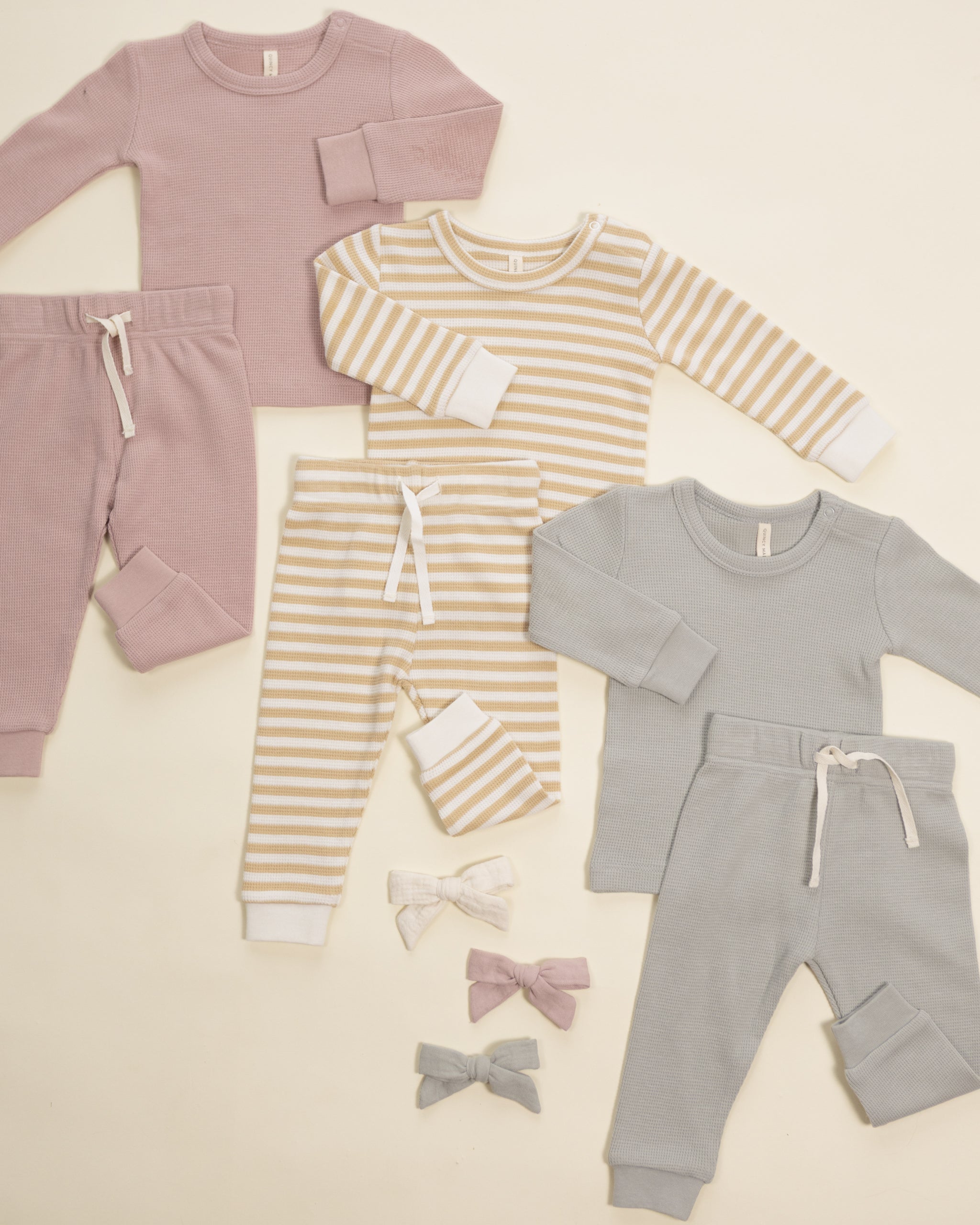 Waffle Top Pant Set Sage – Quincy Mae