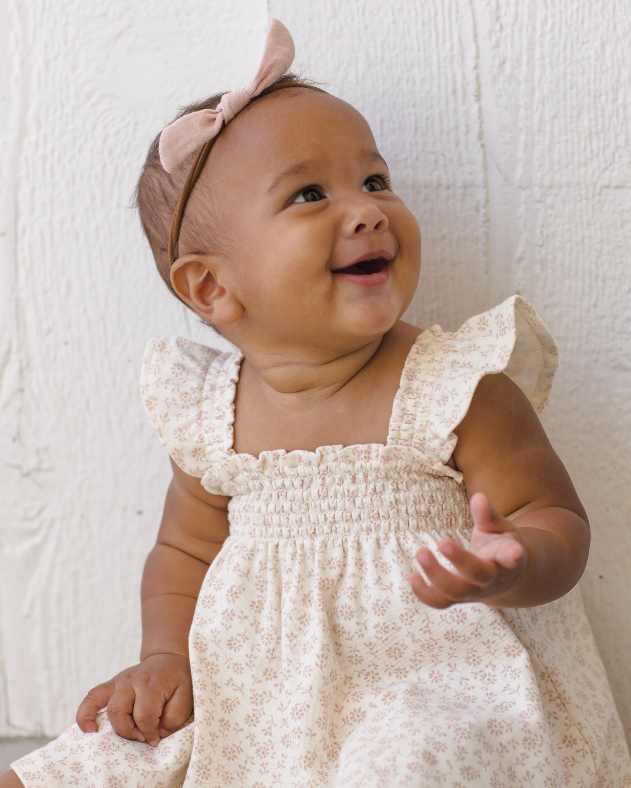 ワンピース FISH & KIDS / EMBROIDERY DRESS 2-3y Smocked Jersey Dress Ditsy – Quincy Mae