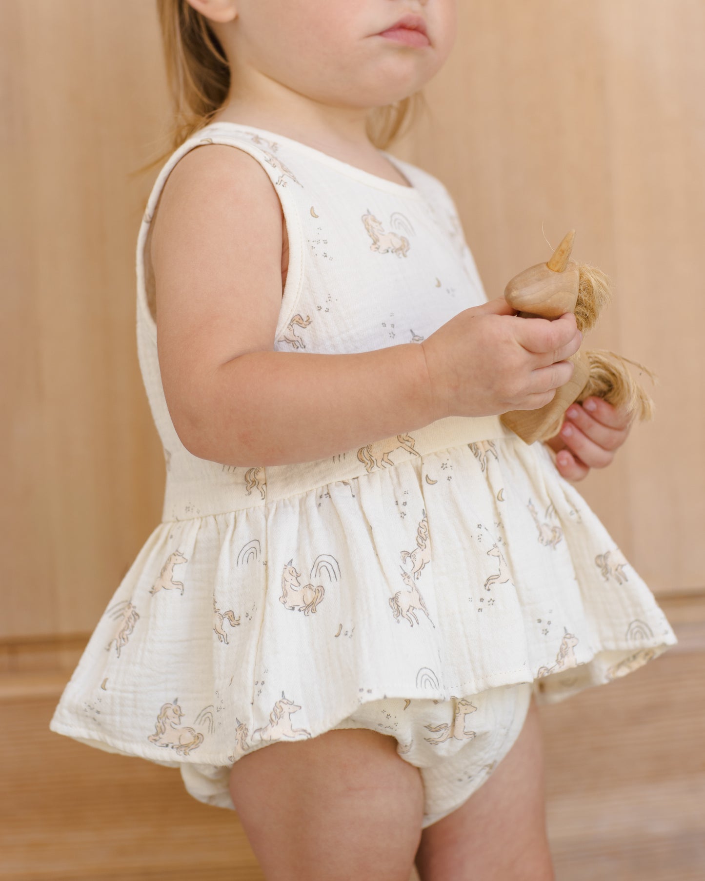 Sleeveless Peplum Set Unicorns - Rylee + Cru | Kids Clothes | Trendy Baby Clothes | Modern Infant Outfits |