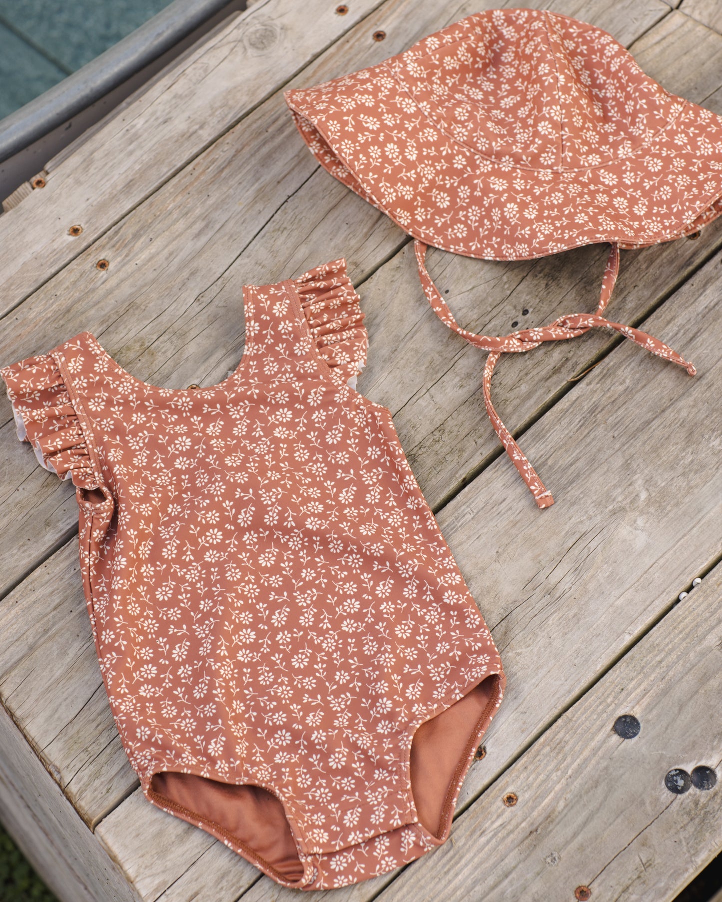 Scoop Back One-Piece Swimsuit Poppy Floral - Rylee + Cru | Kids Clothes | Trendy Baby Clothes | Modern Infant Outfits |