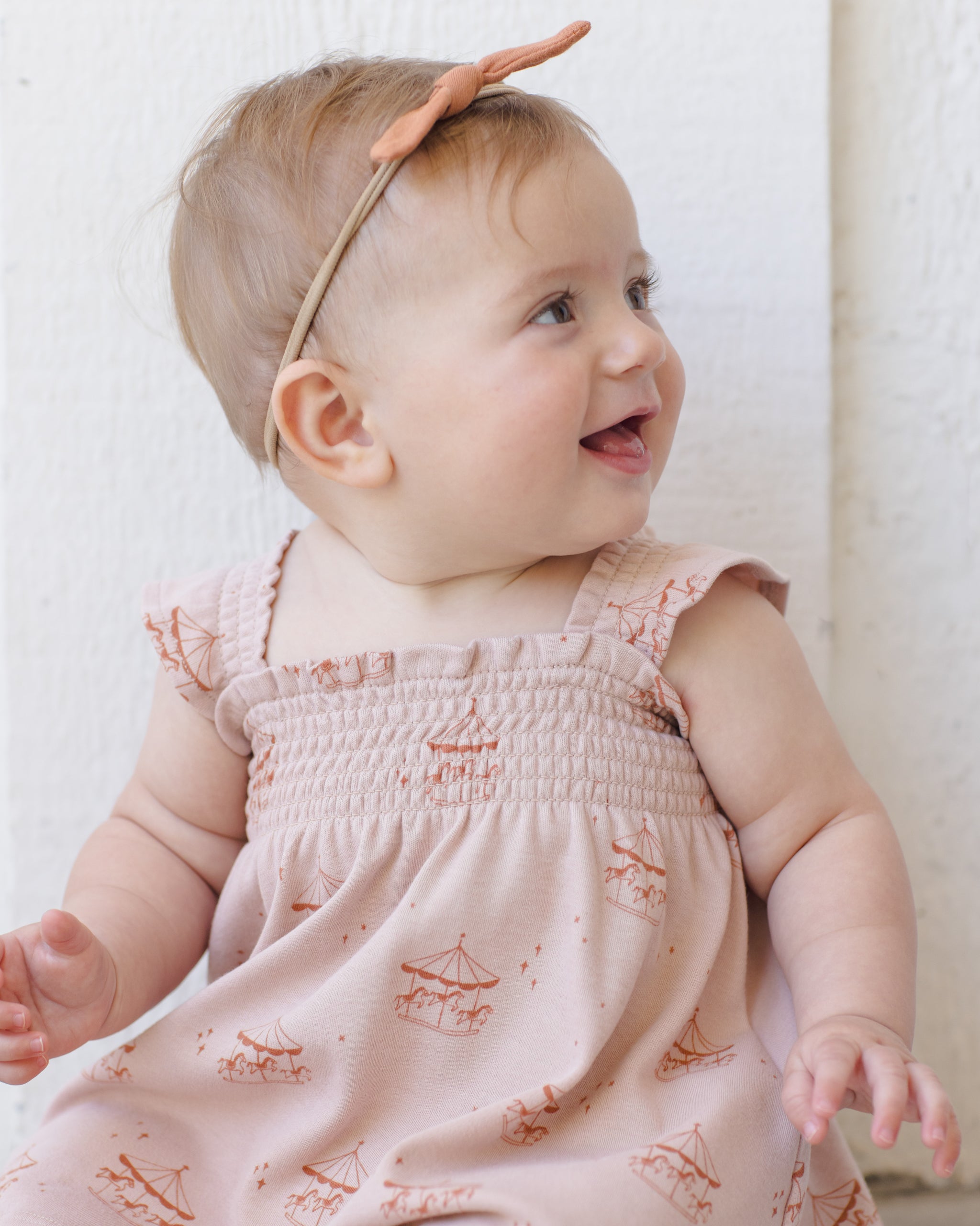 Smocked Jersey Dress Carousel – Quincy Mae