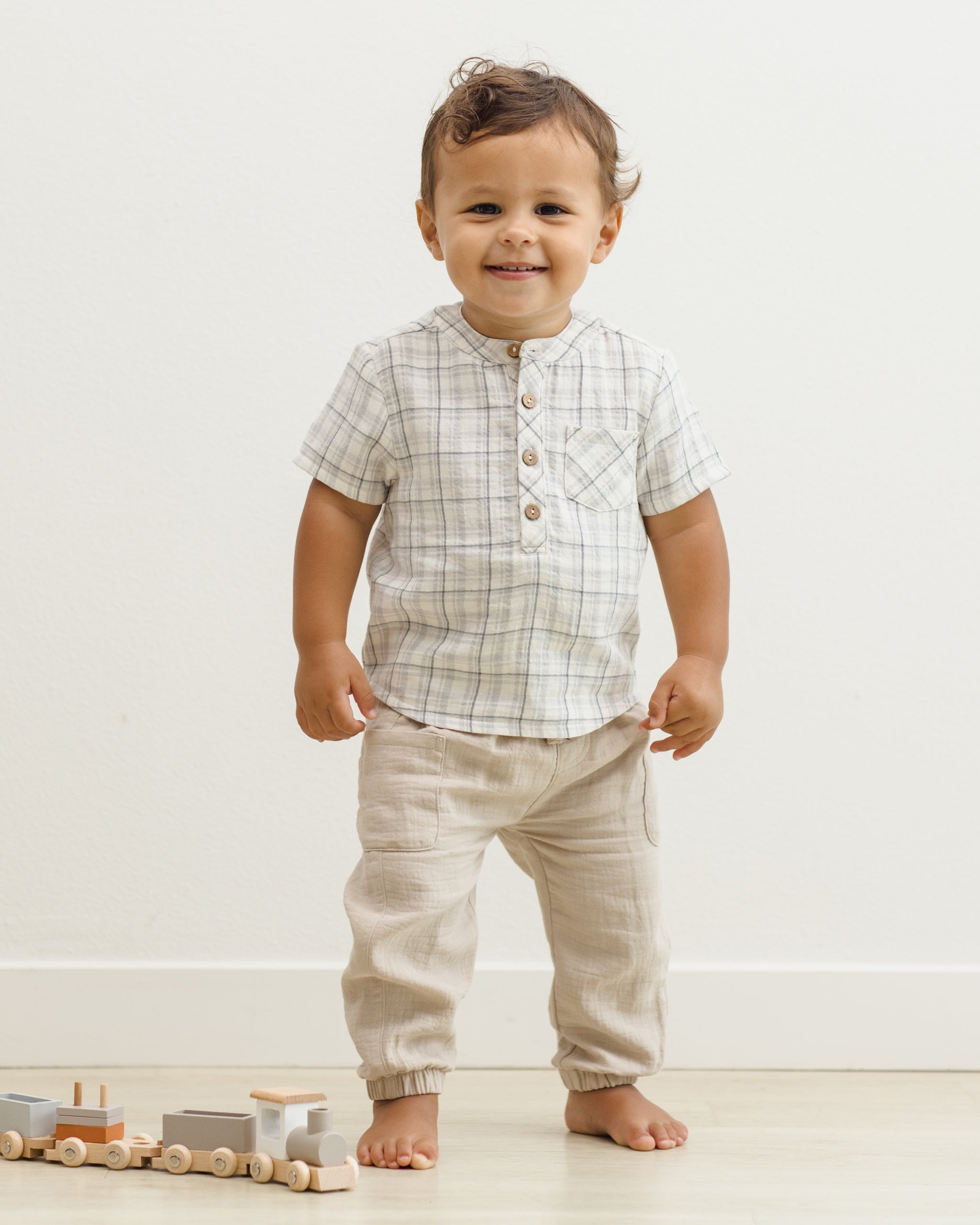 Luca Pant Oat - Rylee + Cru | Kids Clothes | Trendy Baby Clothes | Modern Infant Outfits |