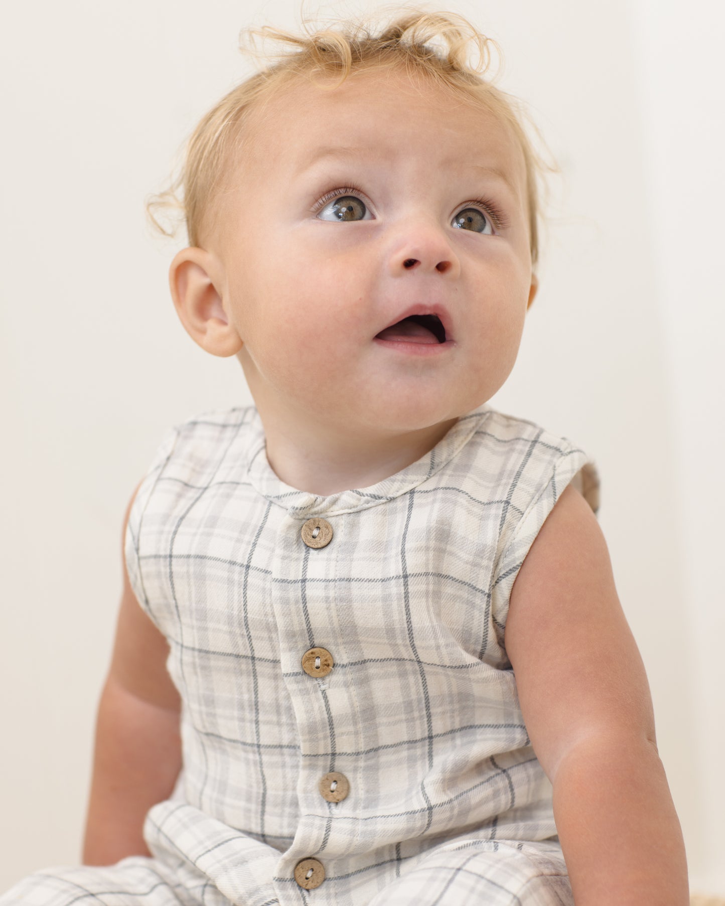 Woven Jumpsuit Blue Plaid - Rylee + Cru | Kids Clothes | Trendy Baby Clothes | Modern Infant Outfits |