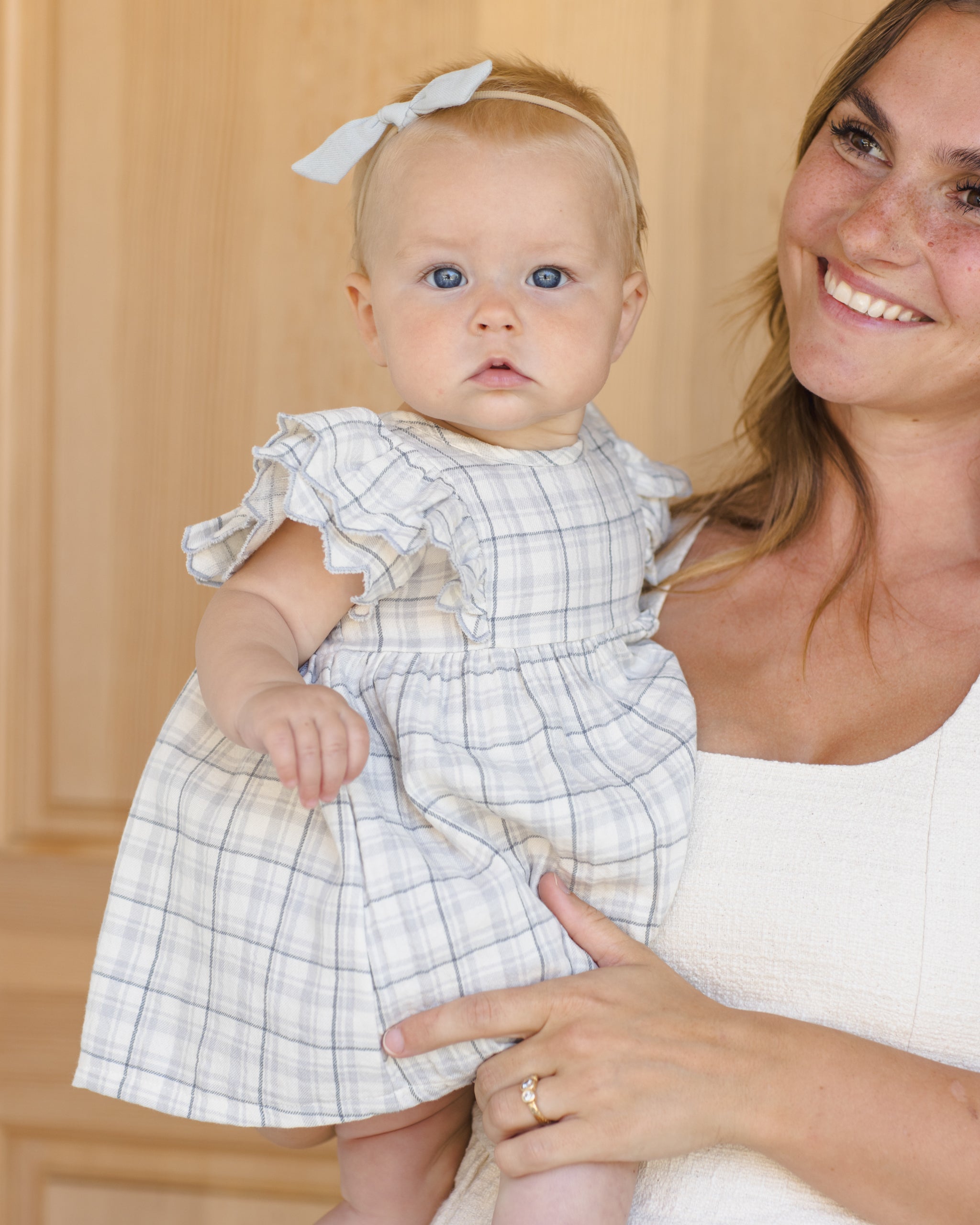 Alina Dress Blue Plaid - Rylee + Cru | Kids Clothes | Trendy Baby Clothes | Modern Infant Outfits |