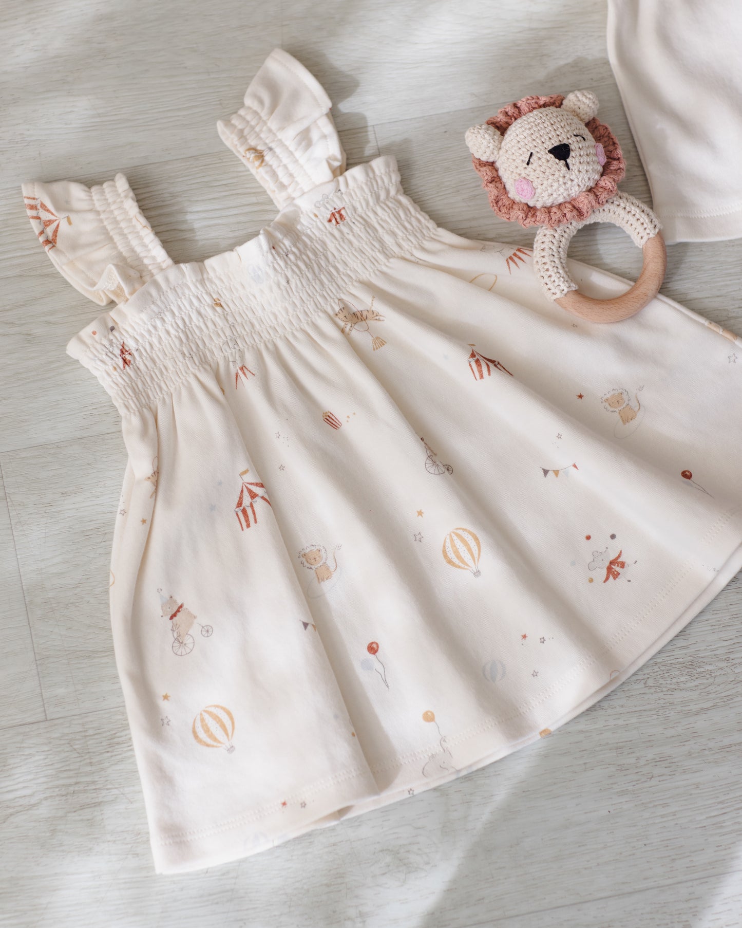 Smocked Jersey Dress Carnival - Rylee + Cru | Kids Clothes | Trendy Baby Clothes | Modern Infant Outfits |