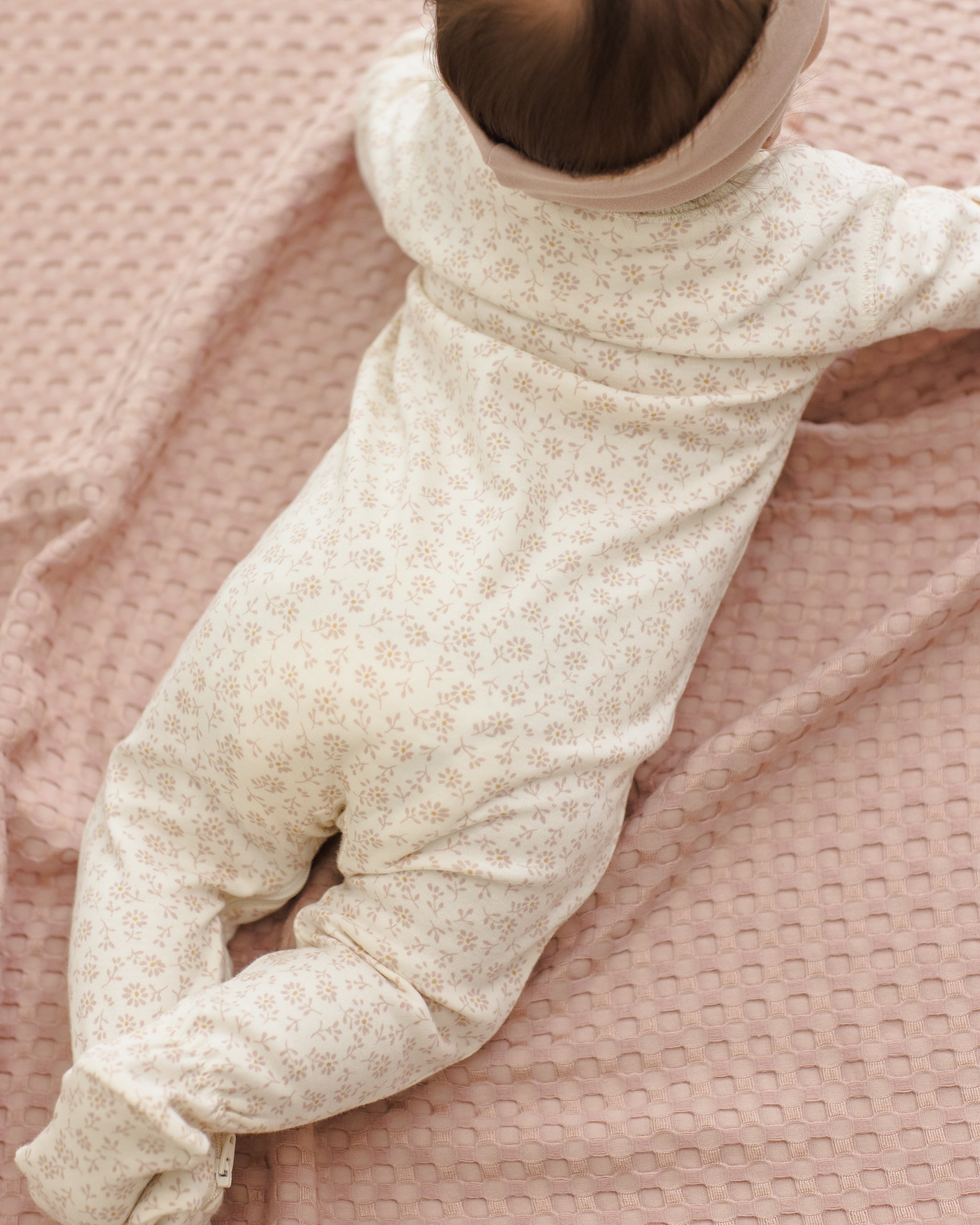 Zip Longsleeve Sleeper Footie Ditsy - Rylee + Cru | Kids Clothes | Trendy Baby Clothes | Modern Infant Outfits |