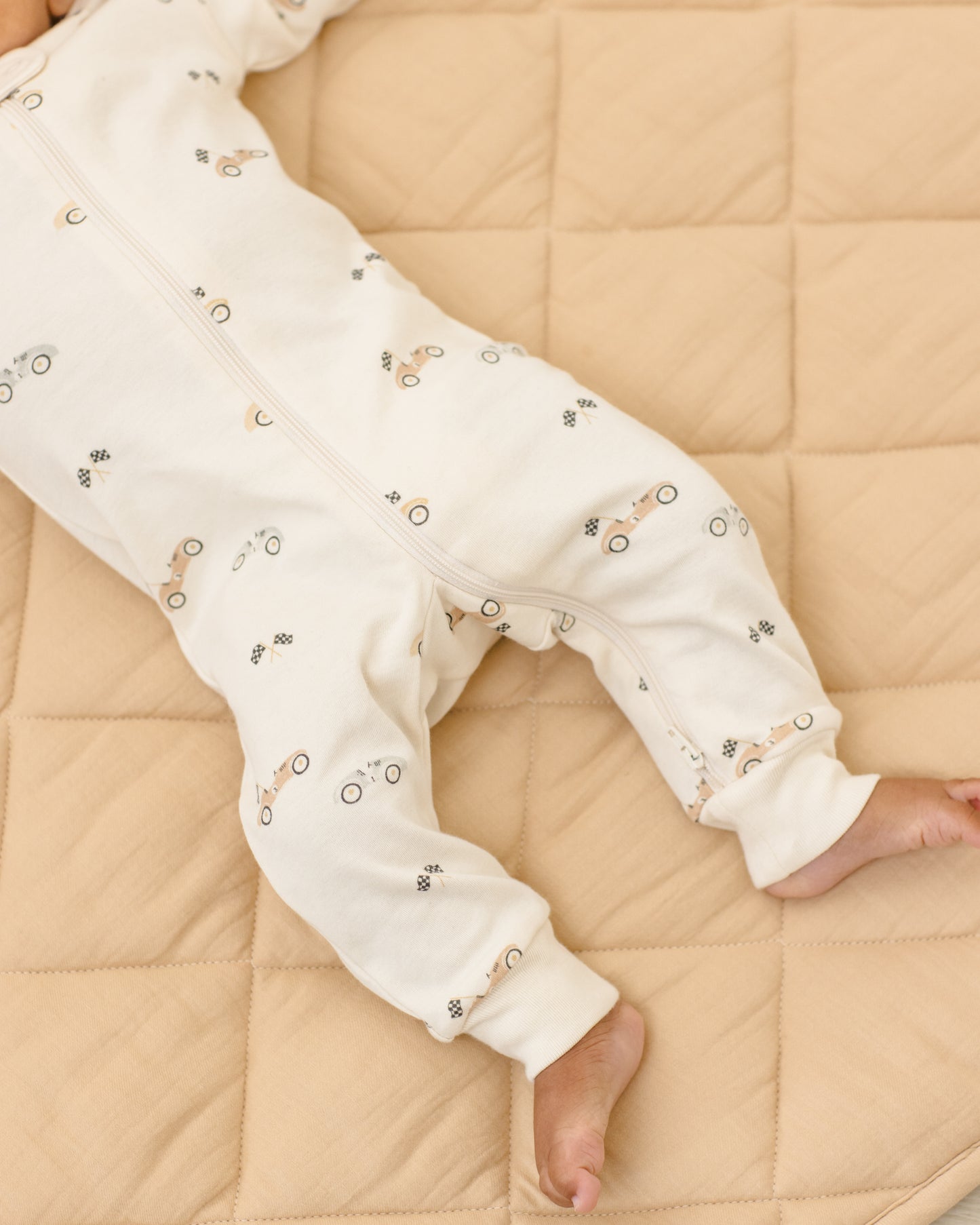 Zip Longsleeve Sleeper Race Car - Rylee + Cru | Kids Clothes | Trendy Baby Clothes | Modern Infant Outfits |
