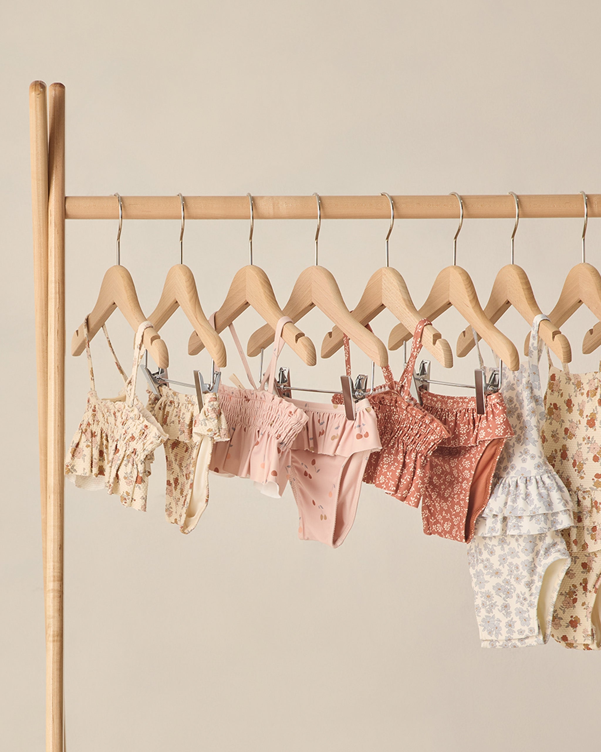 Smocked Ruffle Bikini Poppy Floral - Rylee + Cru | Kids Clothes | Trendy Baby Clothes | Modern Infant Outfits |