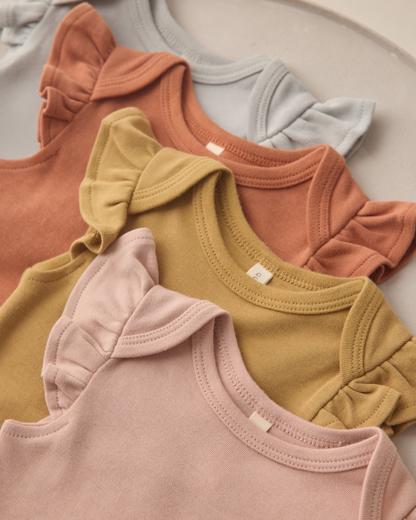 Flutter Sleeve Bodysuit Honey - Rylee + Cru | Kids Clothes | Trendy Baby Clothes | Modern Infant Outfits |