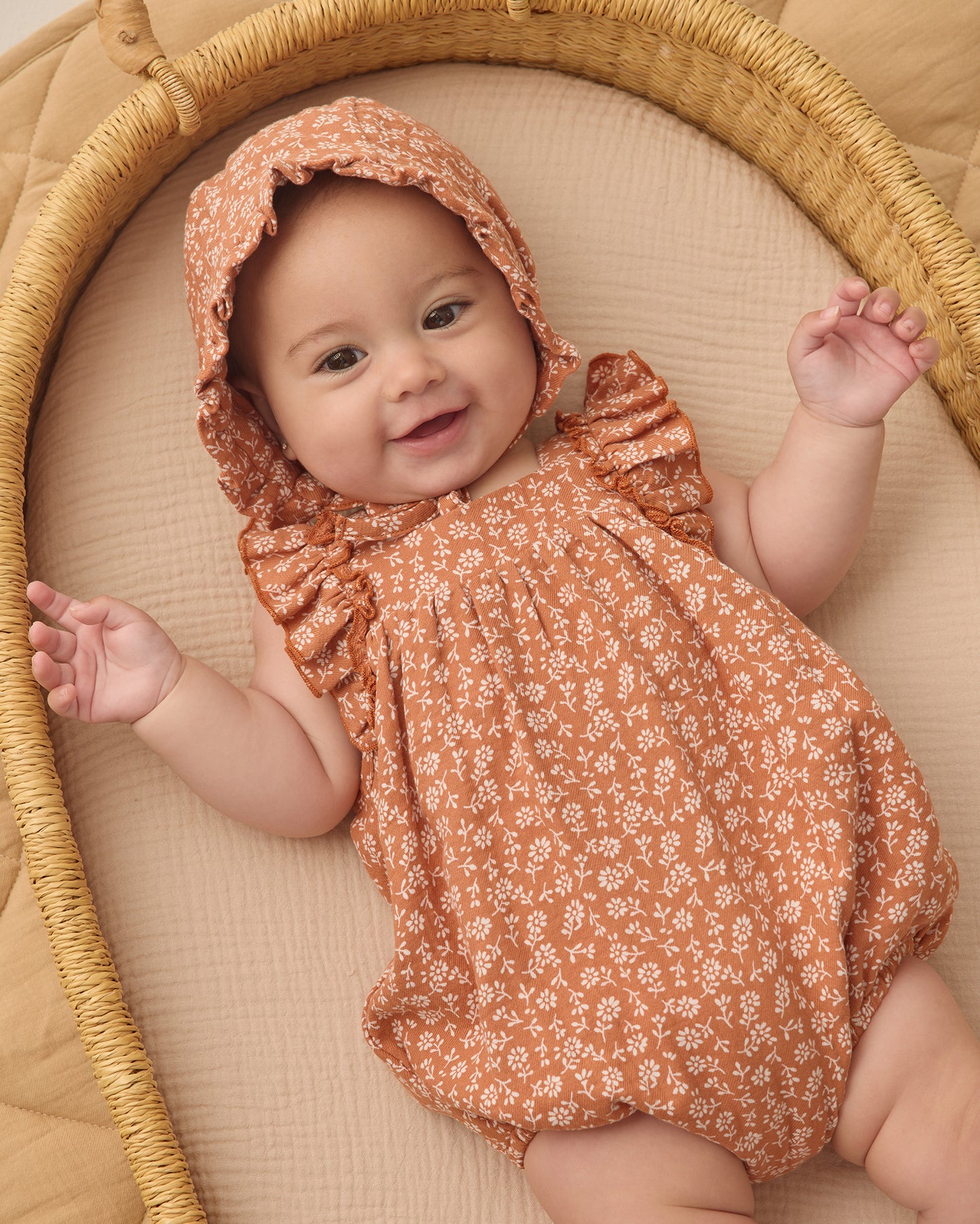 Maya Romper Poppy Floral - Rylee + Cru | Kids Clothes | Trendy Baby Clothes | Modern Infant Outfits |