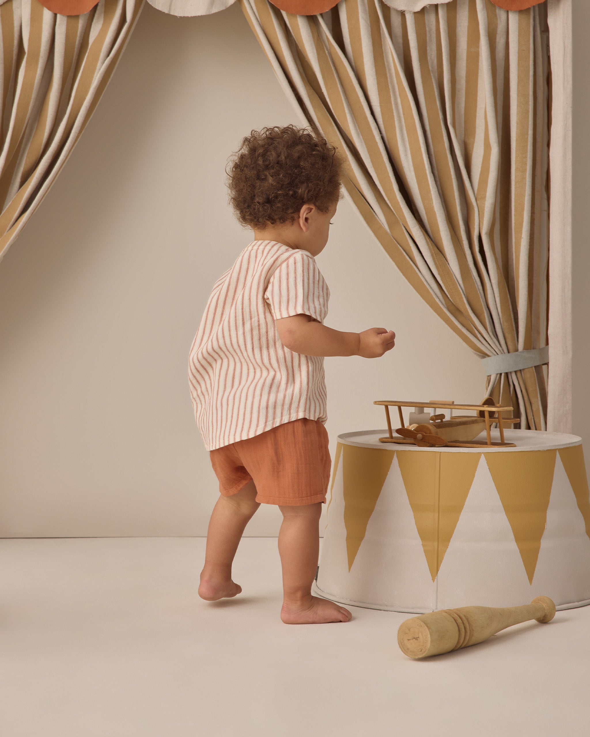 Woven Short Poppy - Rylee + Cru | Kids Clothes | Trendy Baby Clothes | Modern Infant Outfits |