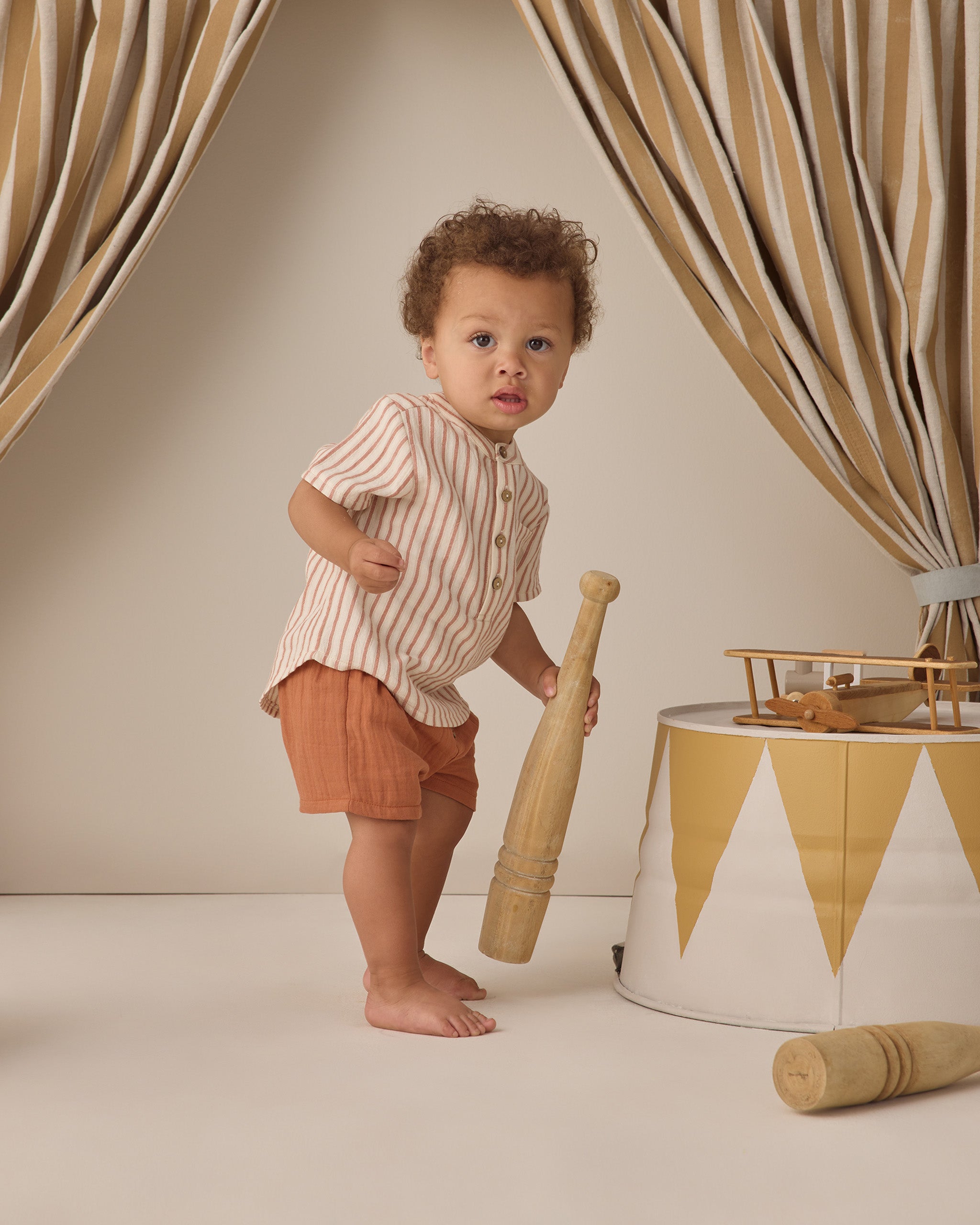 Woven Short Poppy - Rylee + Cru | Kids Clothes | Trendy Baby Clothes | Modern Infant Outfits |