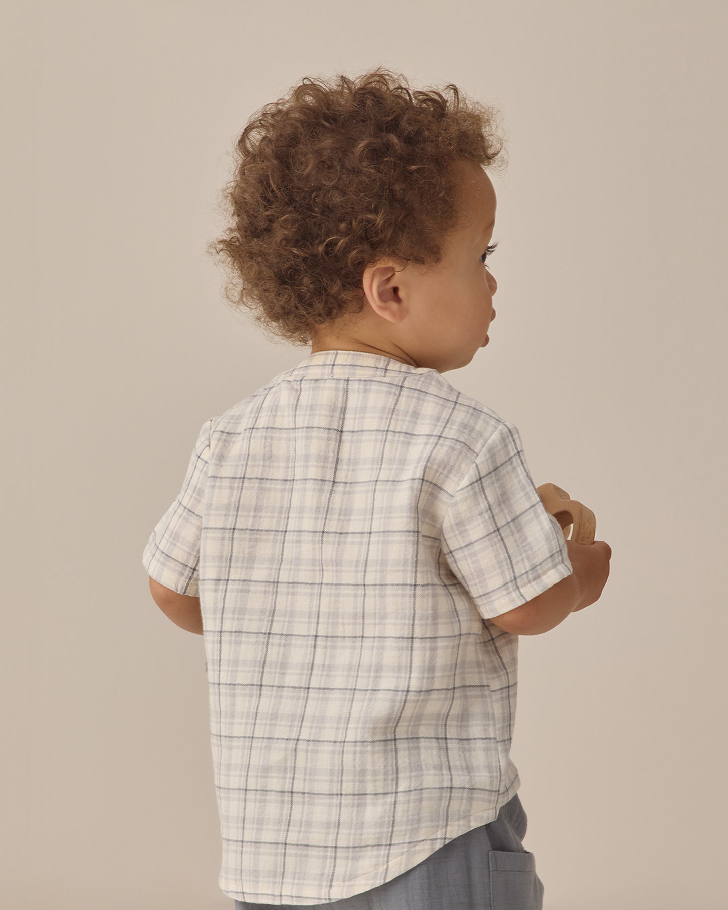 Jaxson Shirt Blue Plaid - Rylee + Cru | Kids Clothes | Trendy Baby Clothes | Modern Infant Outfits |