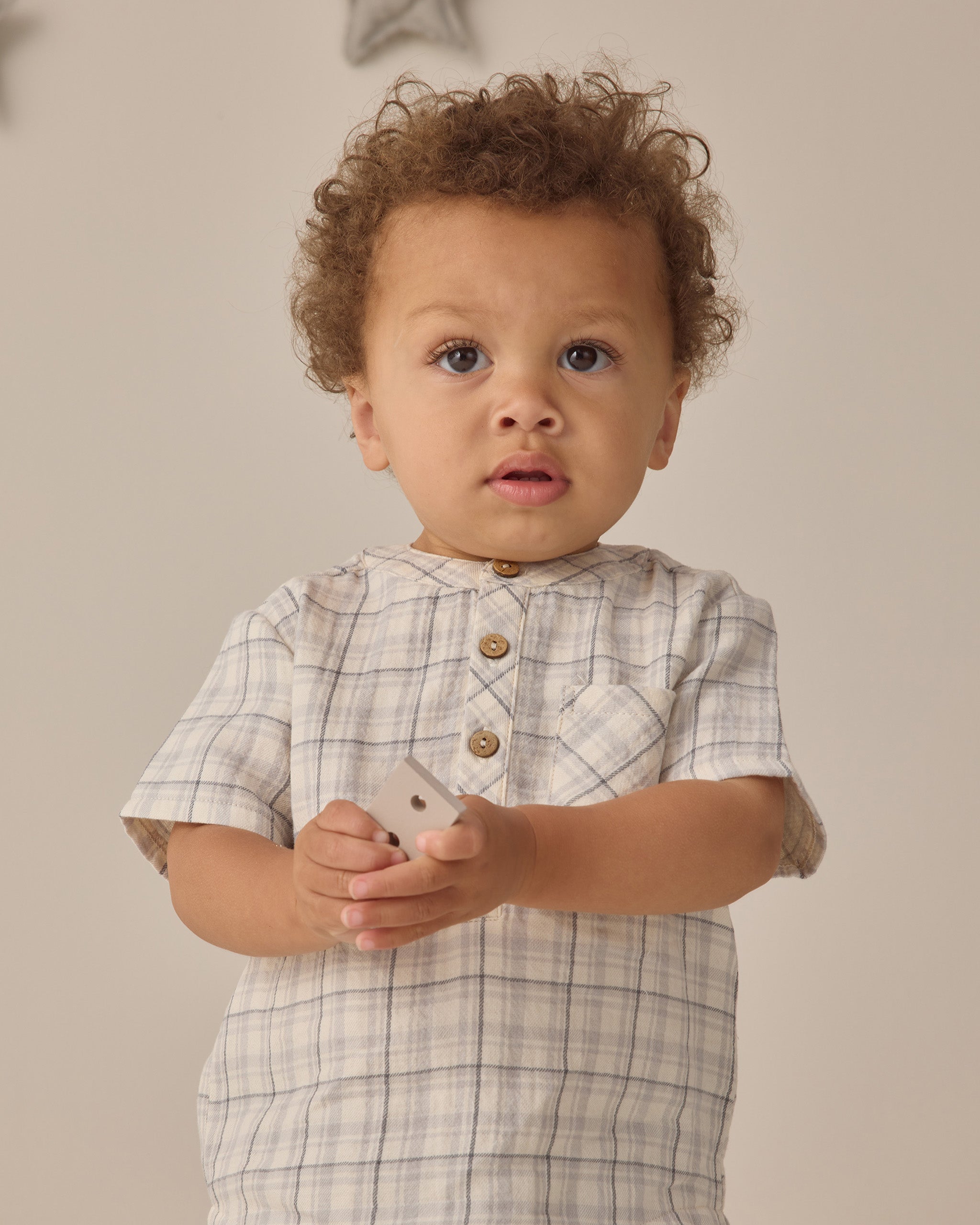 Jaxson Shirt Blue Plaid - Rylee + Cru | Kids Clothes | Trendy Baby Clothes | Modern Infant Outfits |