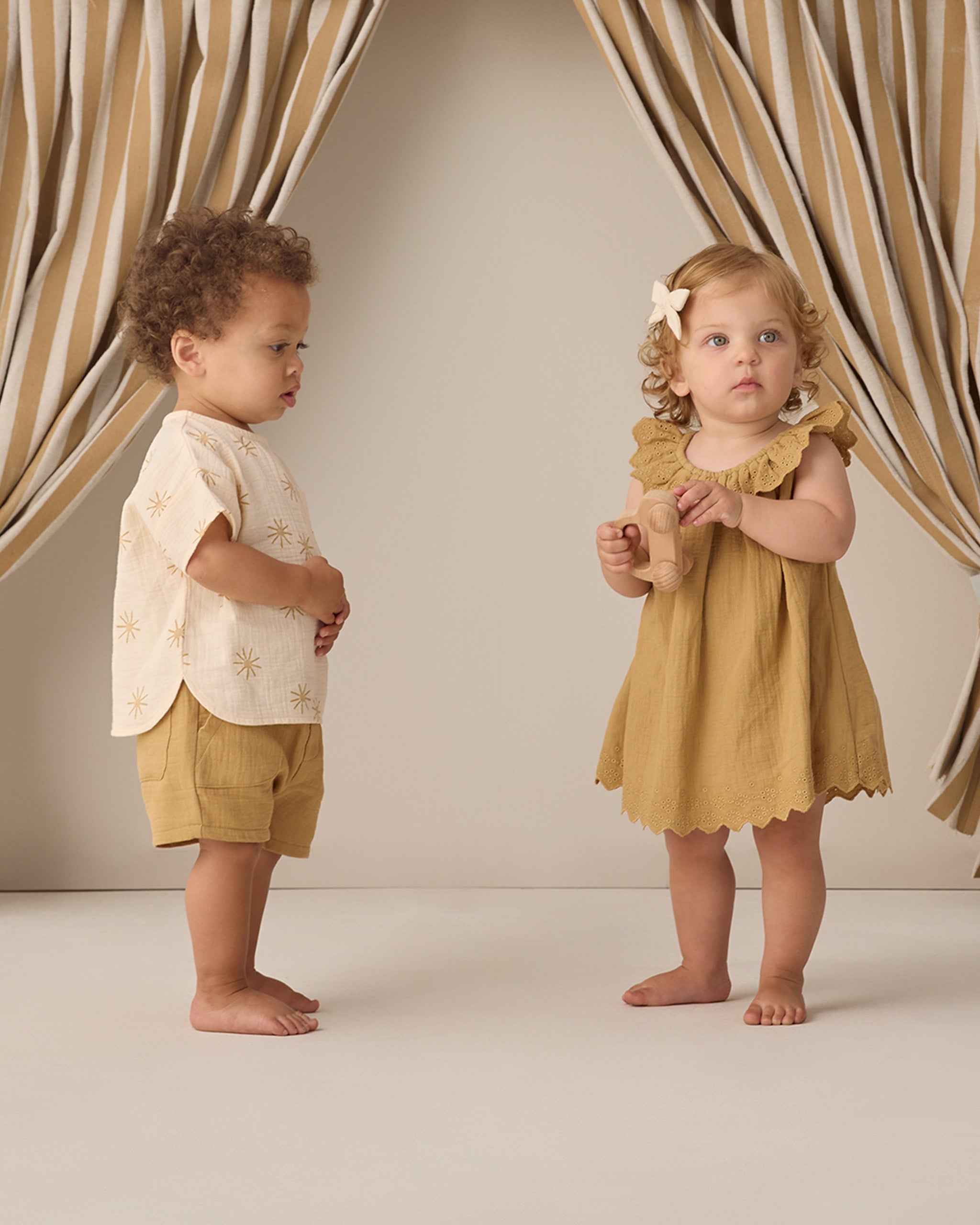 Isla Dress Honey - Rylee + Cru | Kids Clothes | Trendy Baby Clothes | Modern Infant Outfits |