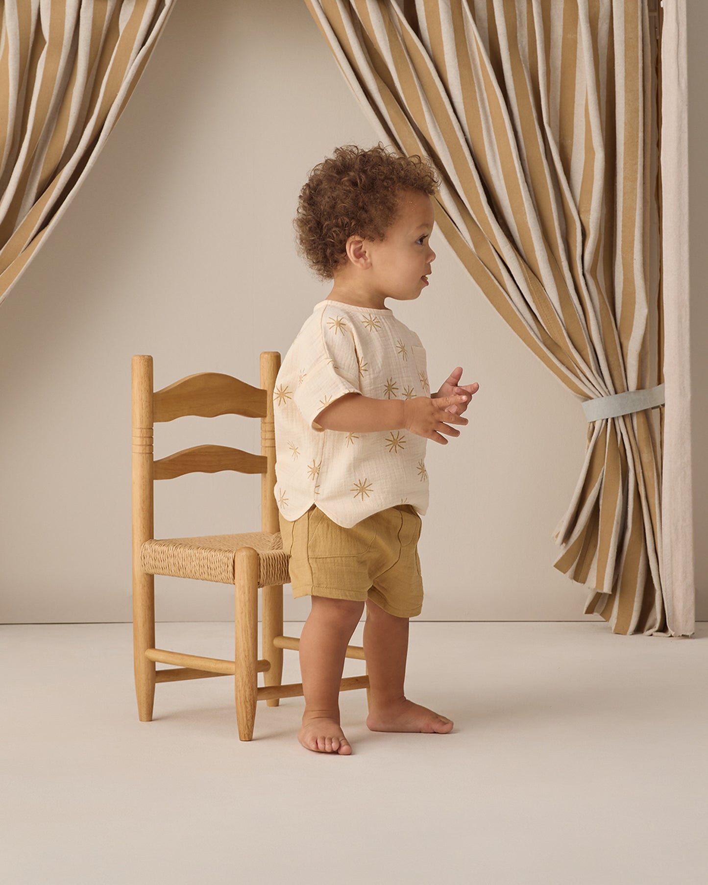Woven Boxy Top Sunburst - Rylee + Cru | Kids Clothes | Trendy Baby Clothes | Modern Infant Outfits |