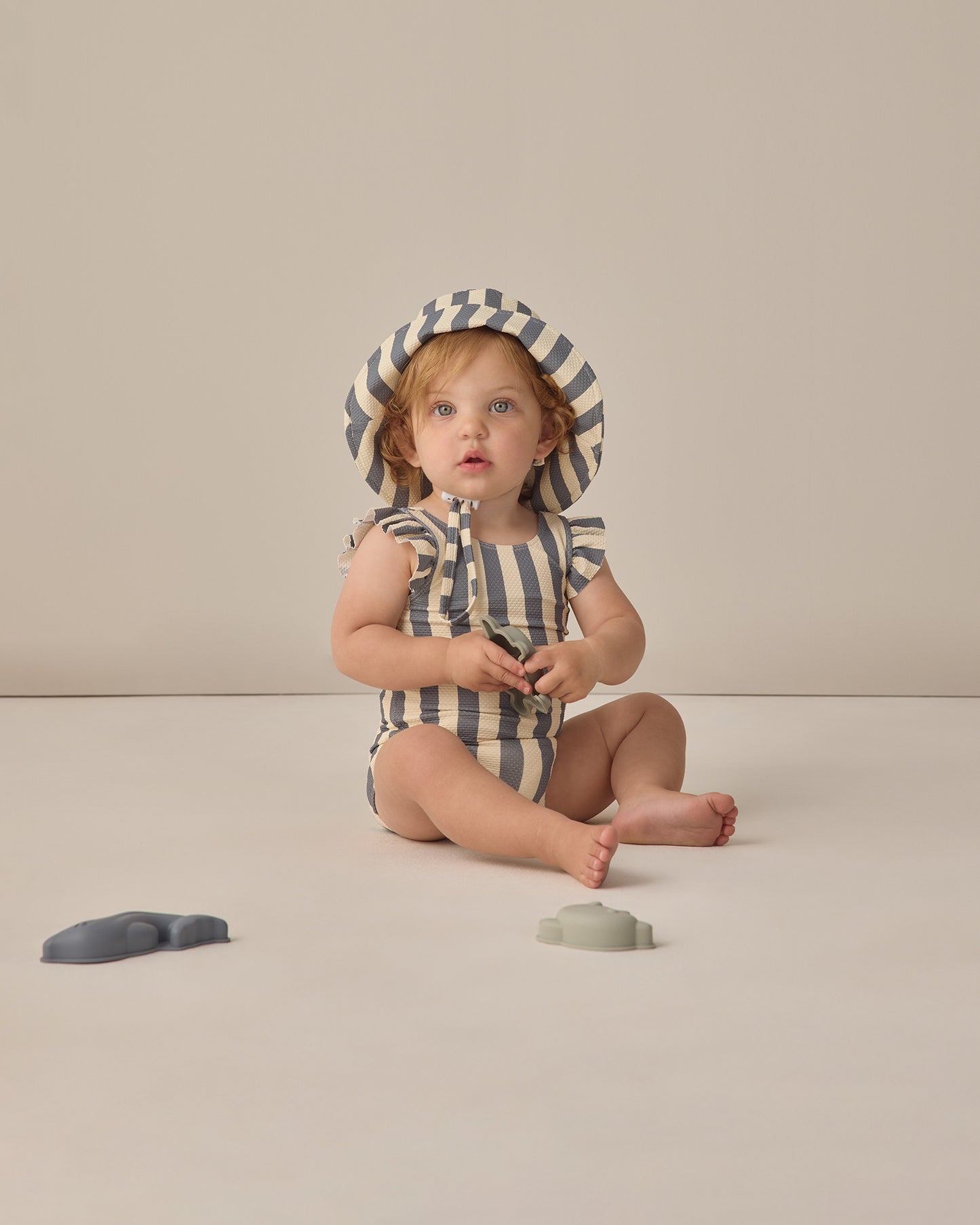 Bucket Hat Retro Stripe Ocean - Rylee + Cru | Kids Clothes | Trendy Baby Clothes | Modern Infant Outfits |