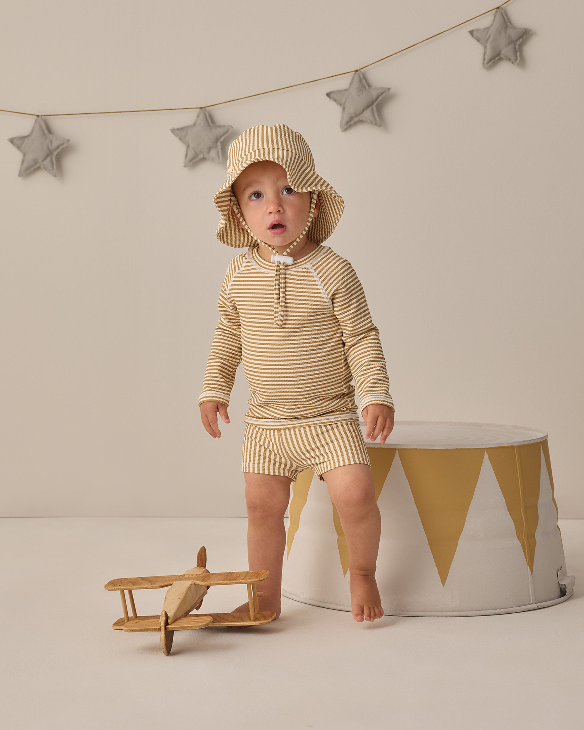 Bucket Hat Honey Stripe Small - Rylee + Cru | Kids Clothes | Trendy Baby Clothes | Modern Infant Outfits |