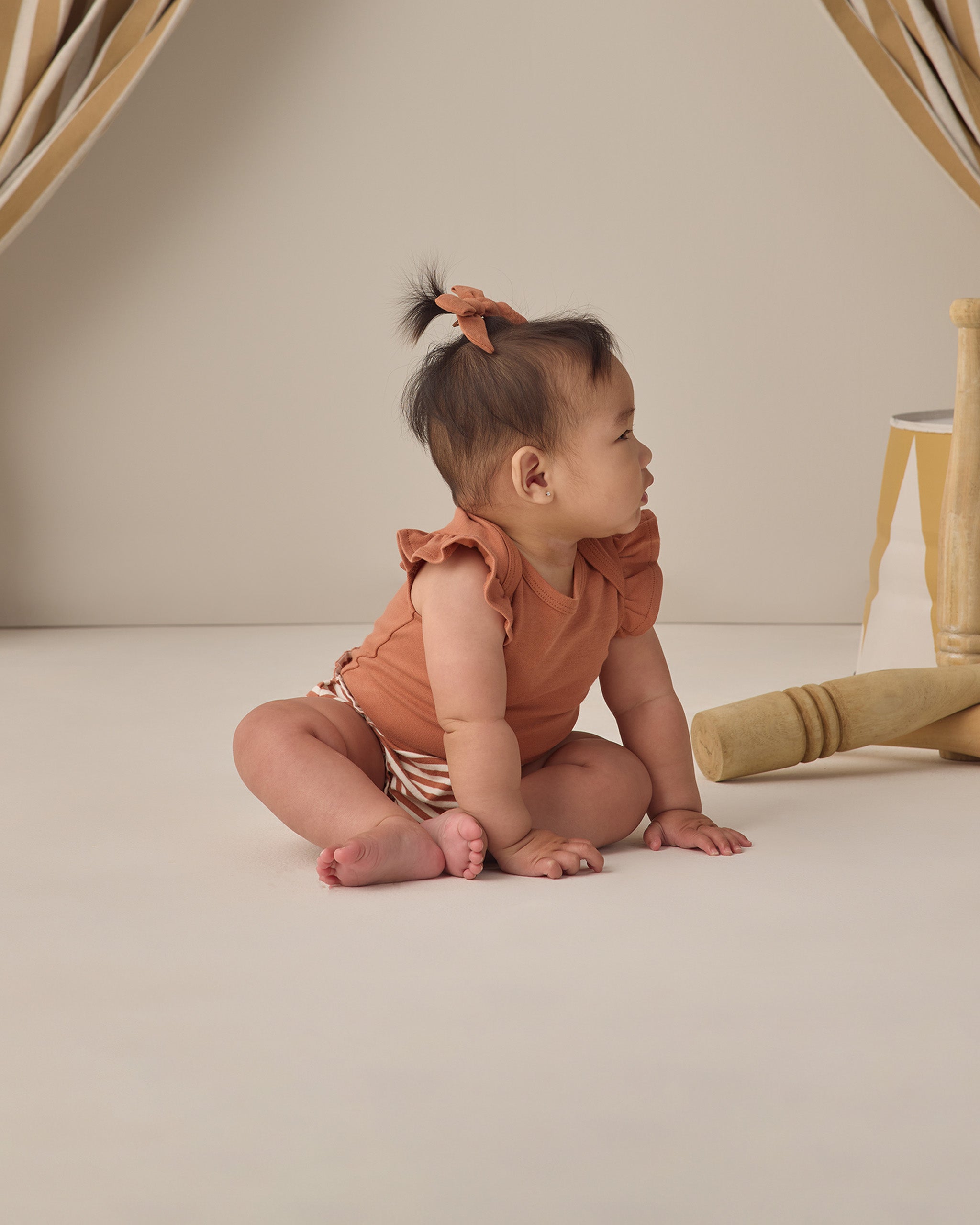 Flutter Sleeve Bodysuit Poppy - Rylee + Cru | Kids Clothes | Trendy Baby Clothes | Modern Infant Outfits |