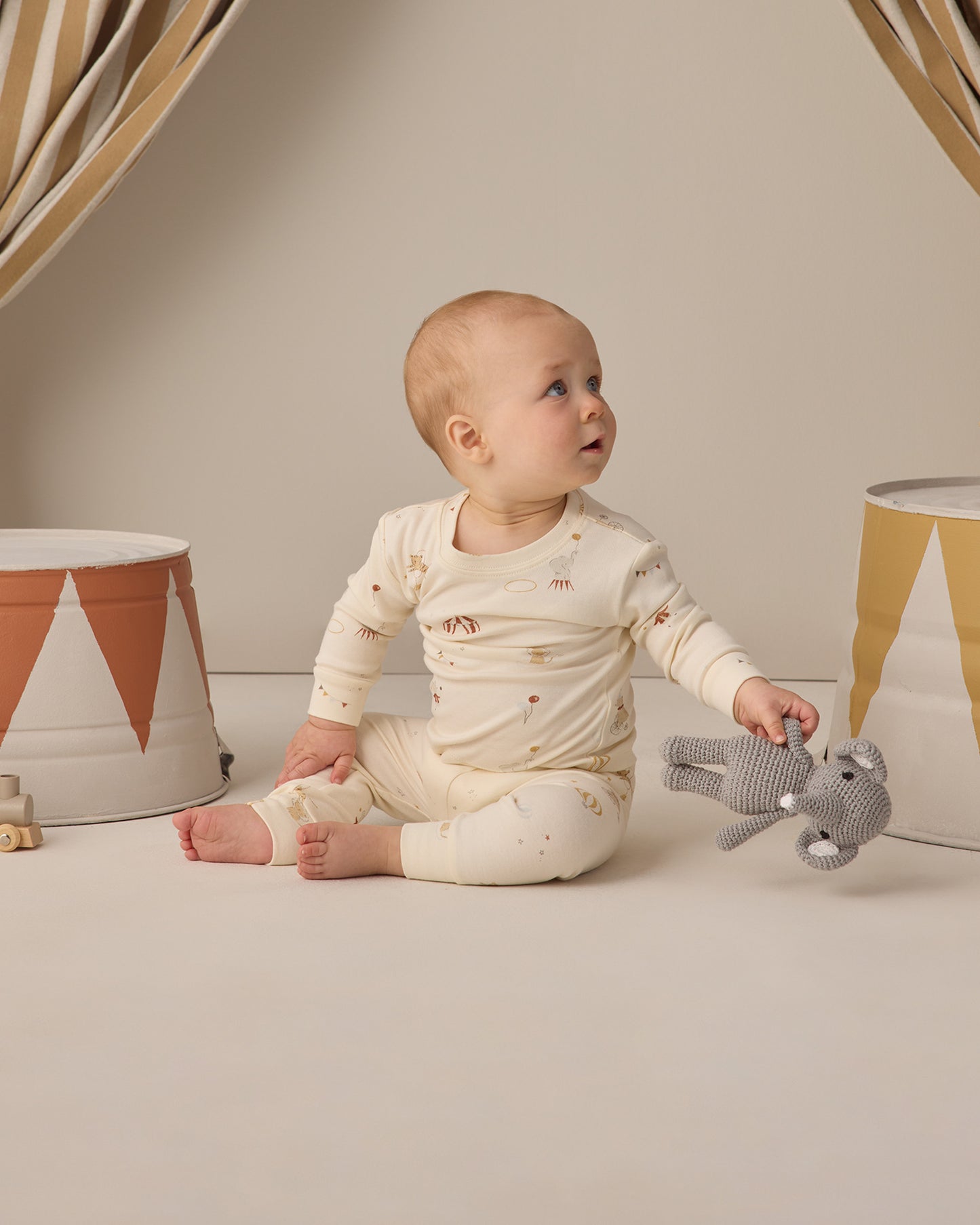 Jersey Pajama Set Carnival - Rylee + Cru | Kids Clothes | Trendy Baby Clothes | Modern Infant Outfits |
