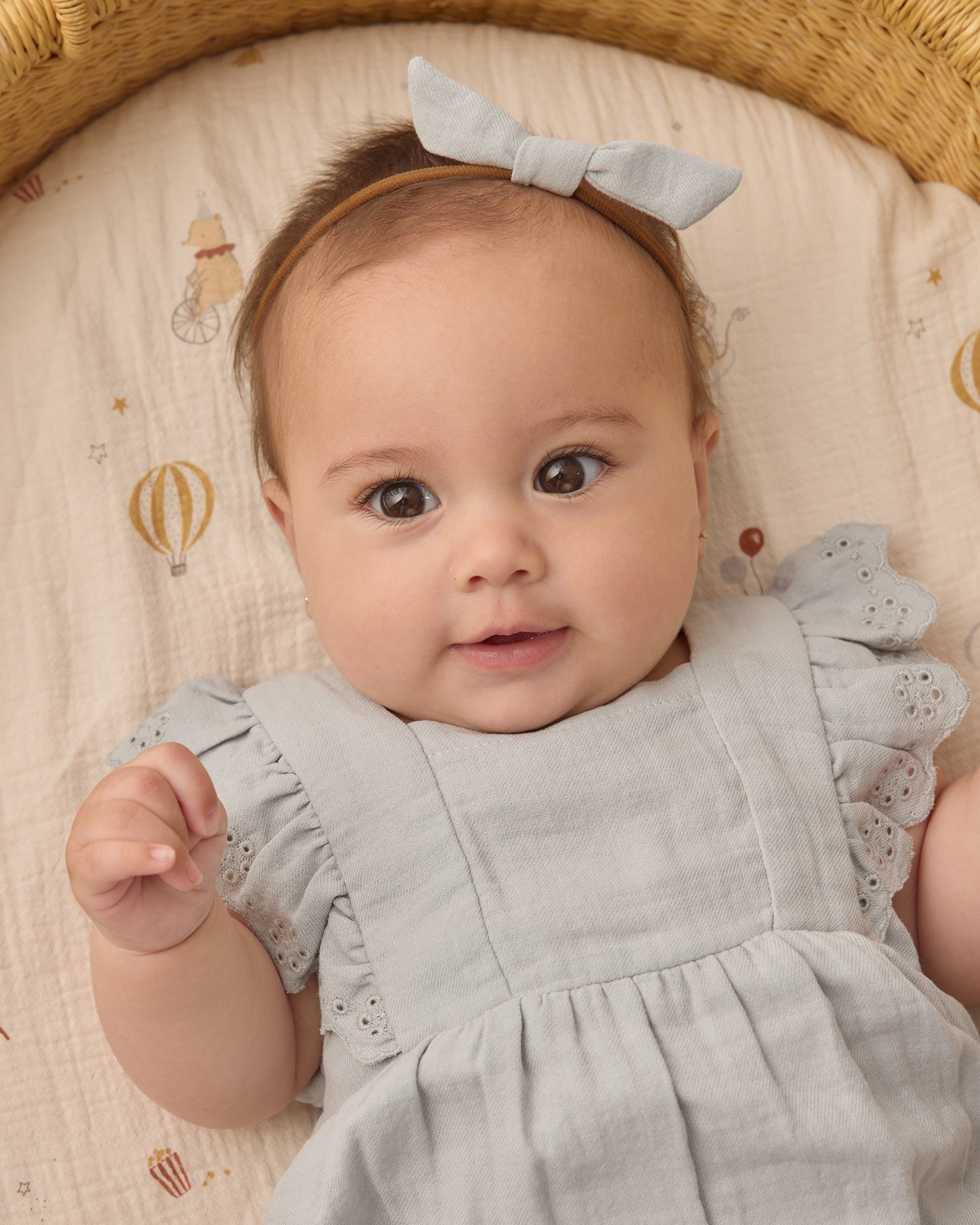 ワンピース Baby Bette Dress - Dried Moss 18-24M Naomi Romper Sky – Quincy Mae