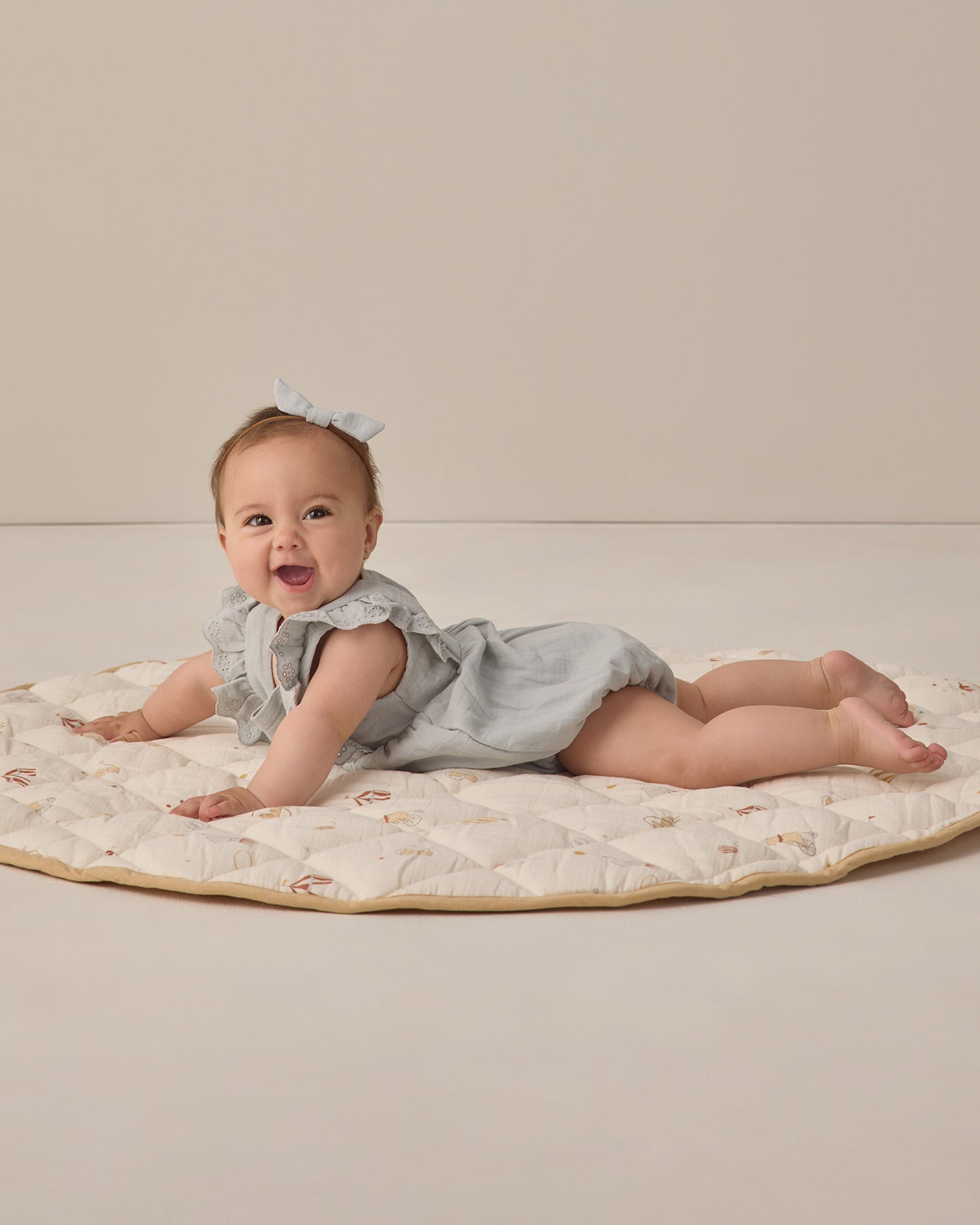 Naomi Romper Sky - Rylee + Cru | Kids Clothes | Trendy Baby Clothes | Modern Infant Outfits |