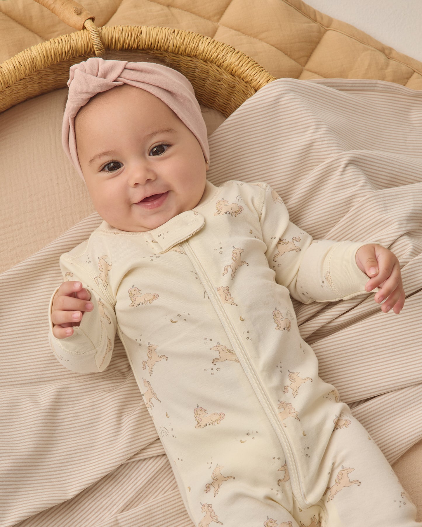 Zip Longsleeve Sleeper Unicorns - Rylee + Cru | Kids Clothes | Trendy Baby Clothes | Modern Infant Outfits |