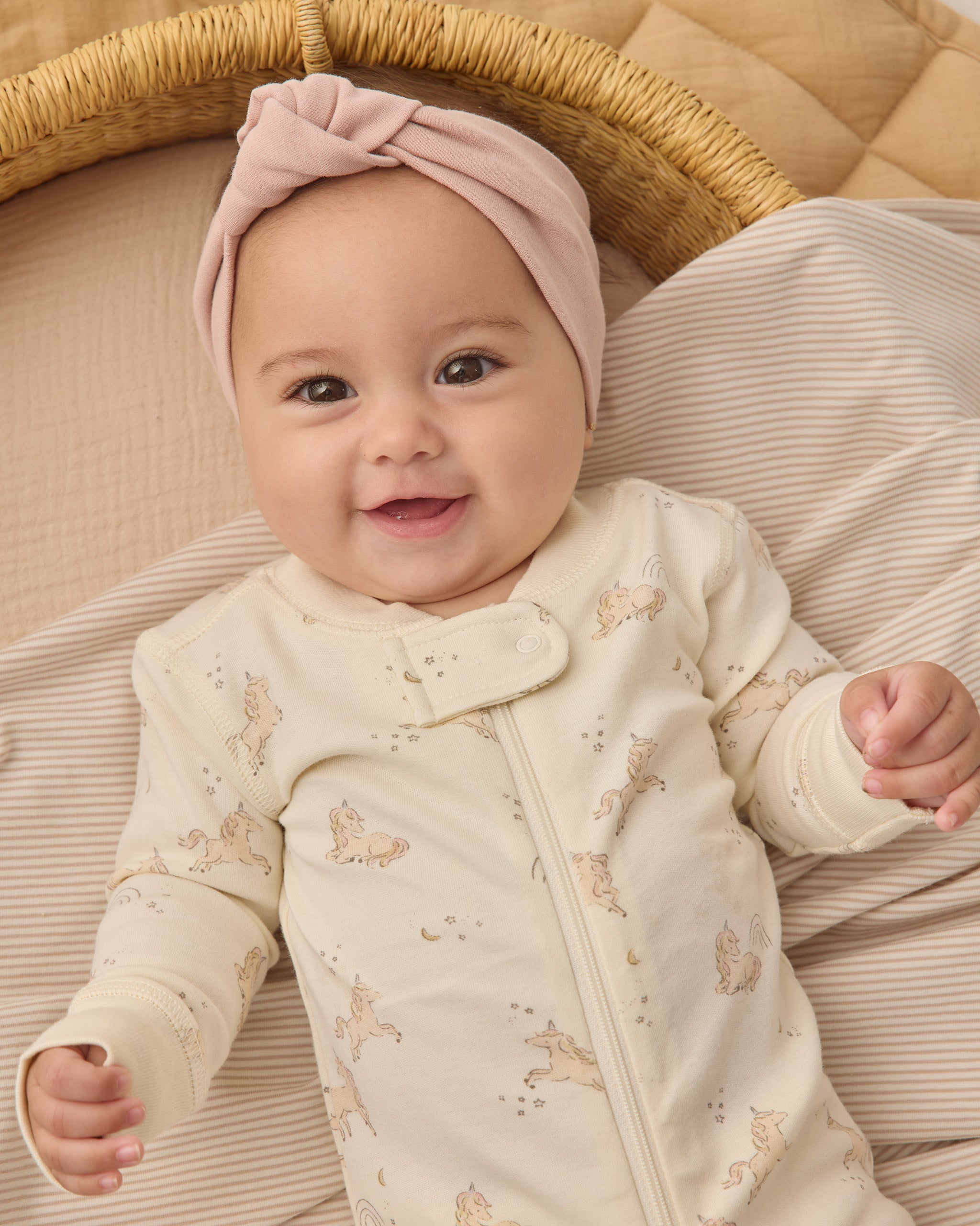 Knotted Headband Blush - Rylee + Cru | Kids Clothes | Trendy Baby Clothes | Modern Infant Outfits |