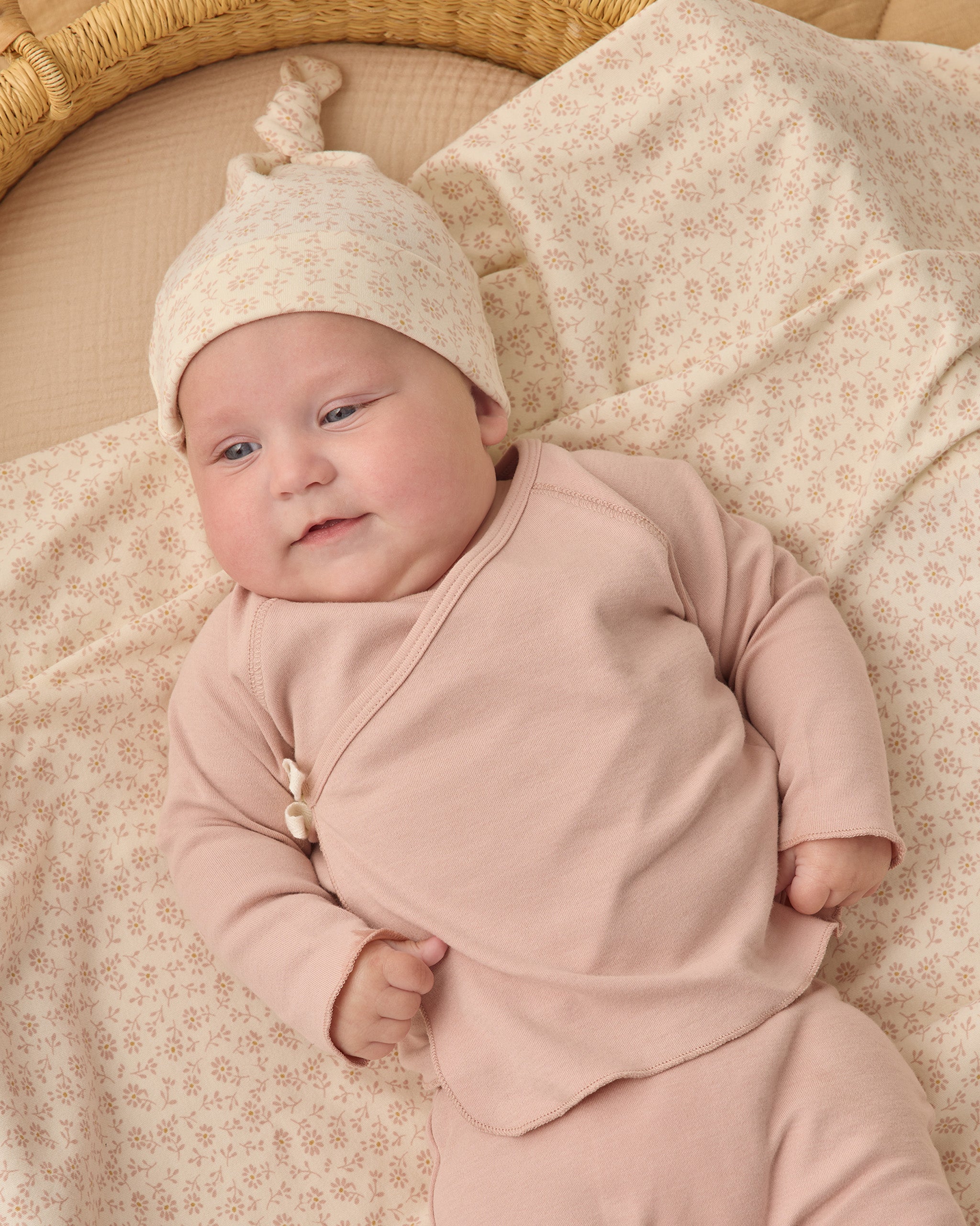 Wrap Top + Footed Pant Set Blush - Rylee + Cru | Kids Clothes | Trendy Baby Clothes | Modern Infant Outfits |