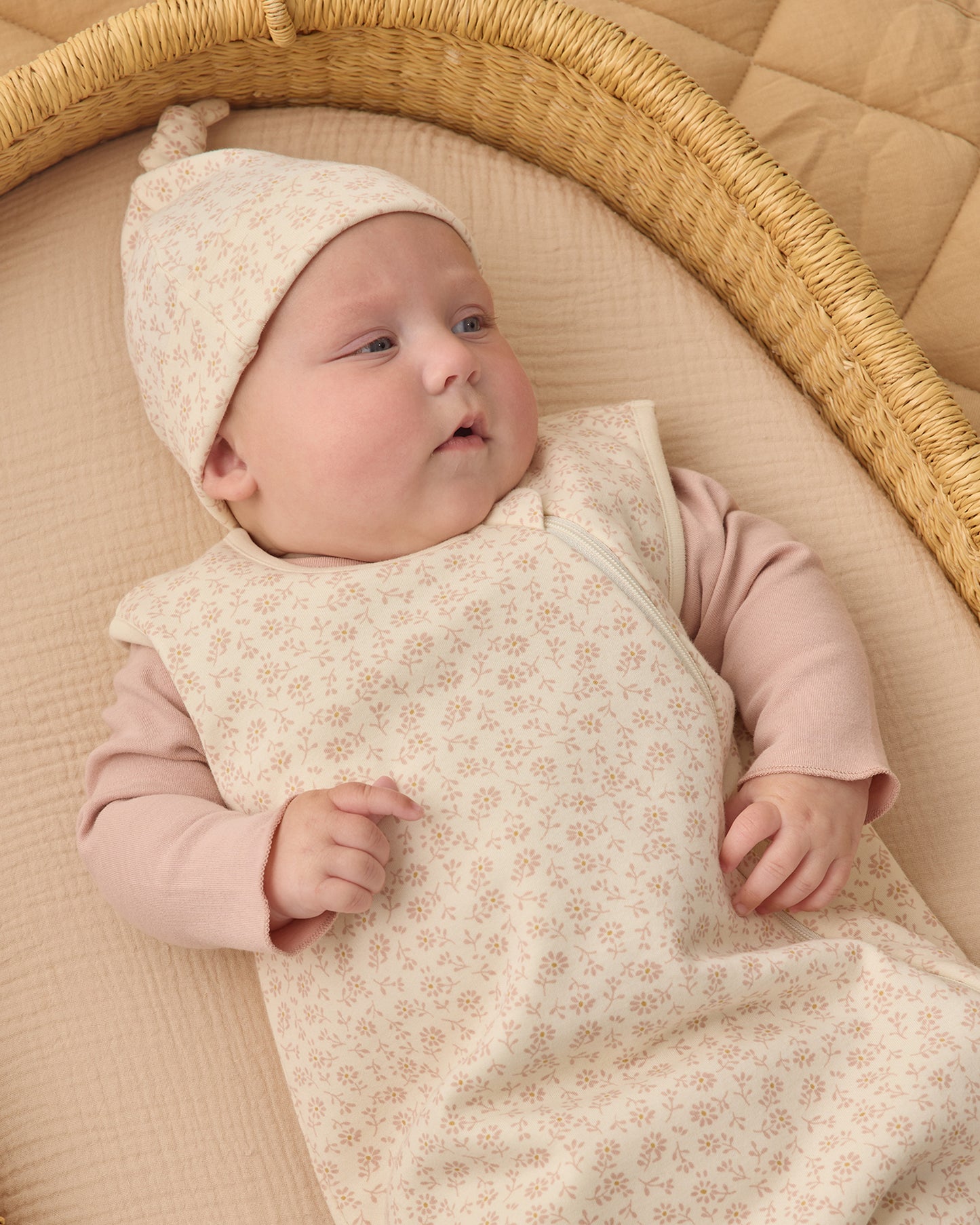 Jersey Sleep Bag Ditsy - Rylee + Cru | Kids Clothes | Trendy Baby Clothes | Modern Infant Outfits |