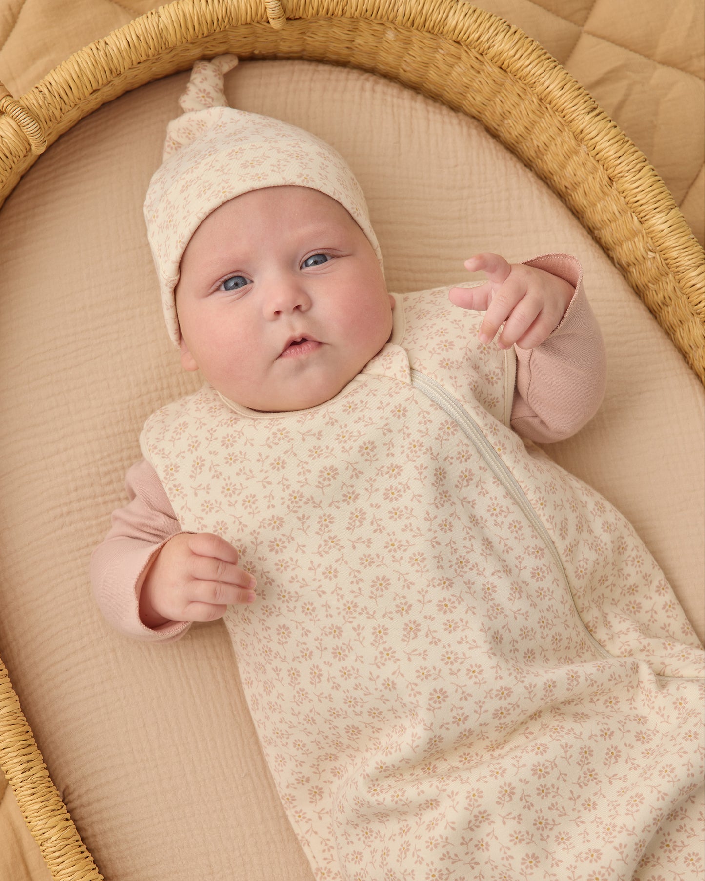 Knotted Baby Hat Ditsy - Rylee + Cru | Kids Clothes | Trendy Baby Clothes | Modern Infant Outfits |