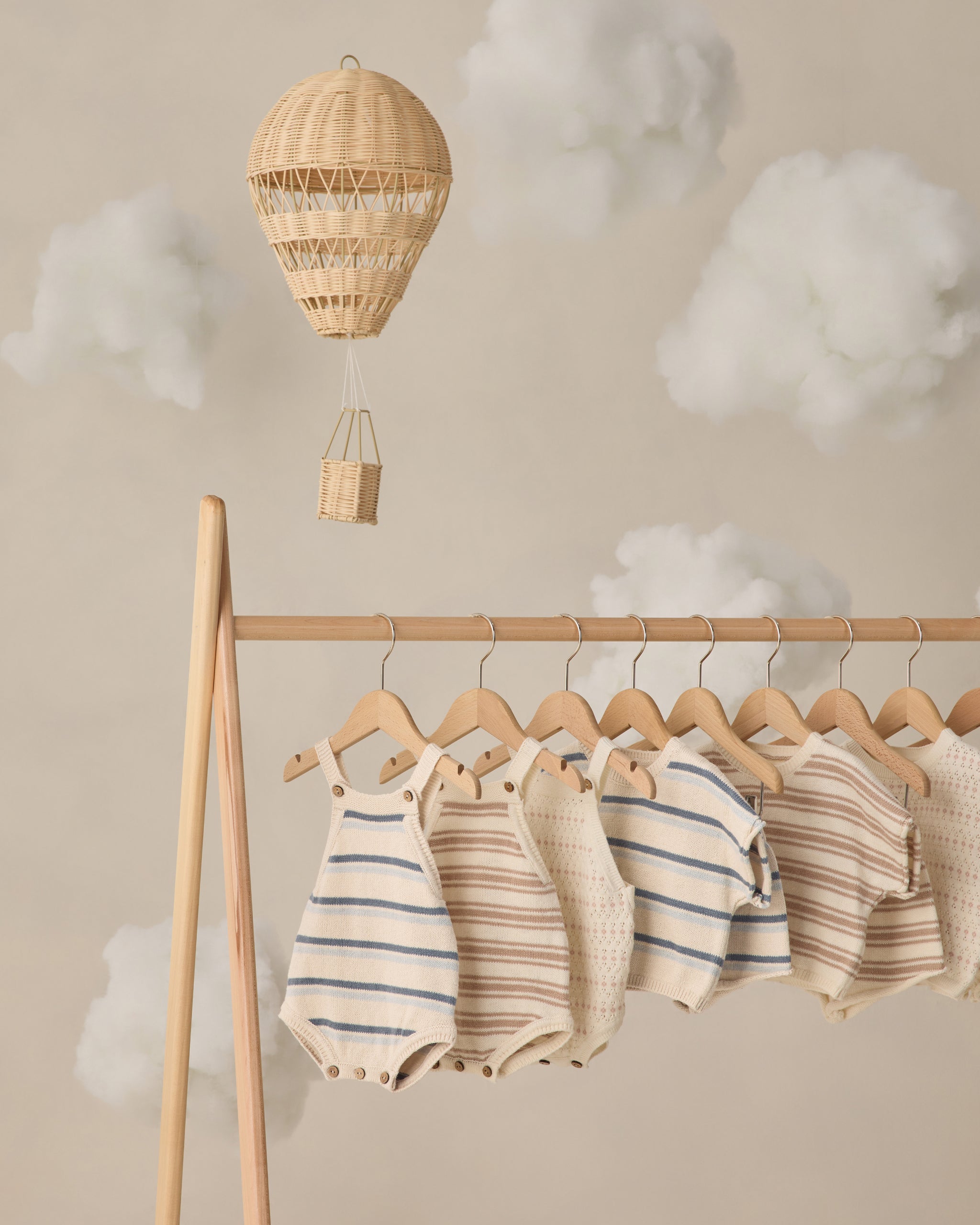 Tatum Romper Oat Stripe - Rylee + Cru | Kids Clothes | Trendy Baby Clothes | Modern Infant Outfits |