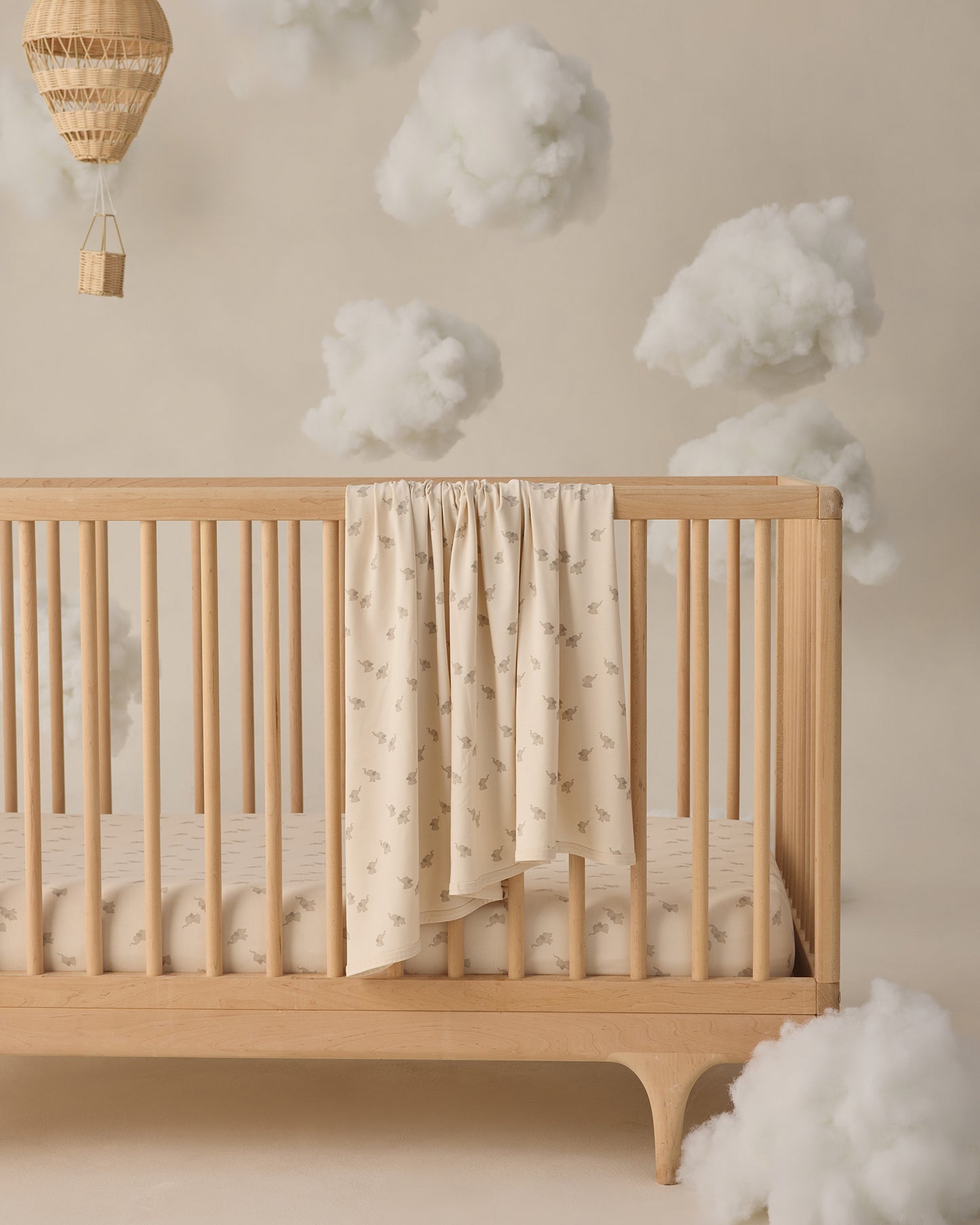 Bamboo Swaddle Elephants - Rylee + Cru | Kids Clothes | Trendy Baby Clothes | Modern Infant Outfits |