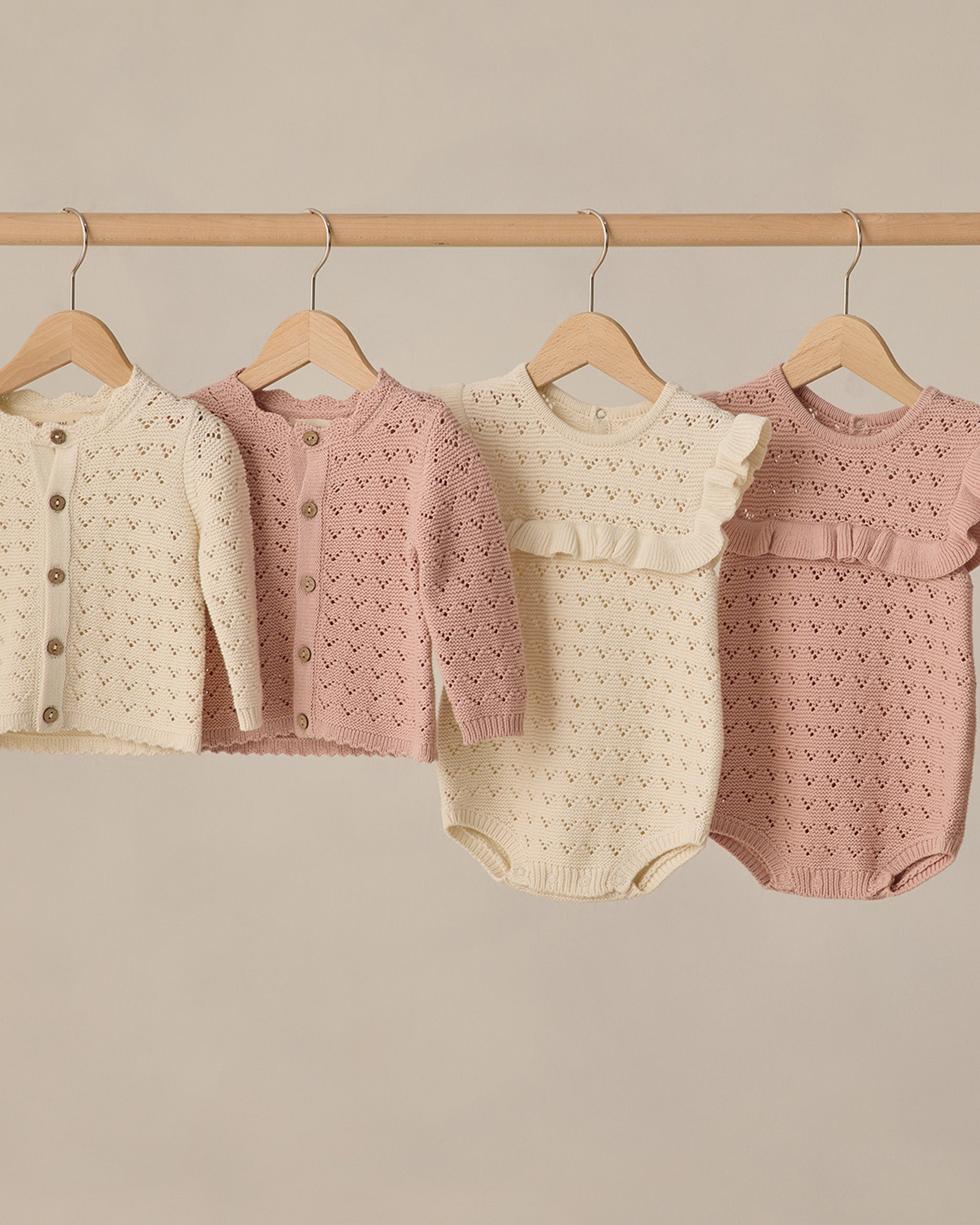 Terry Henley Romper Latte Stripe – Quincy Mae