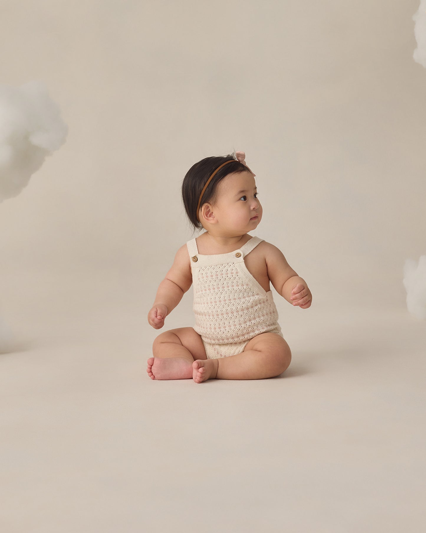 Tatum Romper Ivory - Rylee + Cru | Kids Clothes | Trendy Baby Clothes | Modern Infant Outfits |