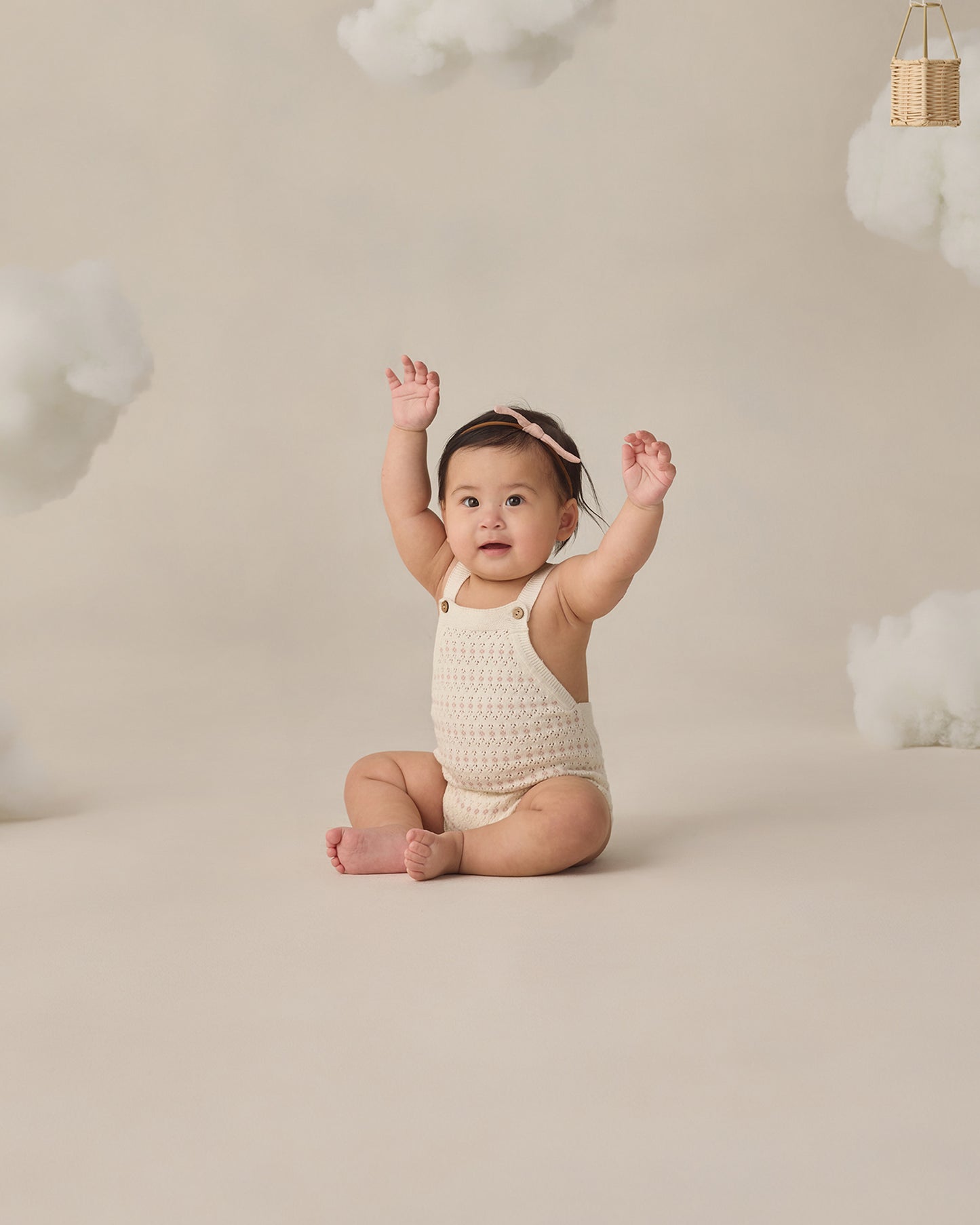 Tatum Romper Ivory - Rylee + Cru | Kids Clothes | Trendy Baby Clothes | Modern Infant Outfits |