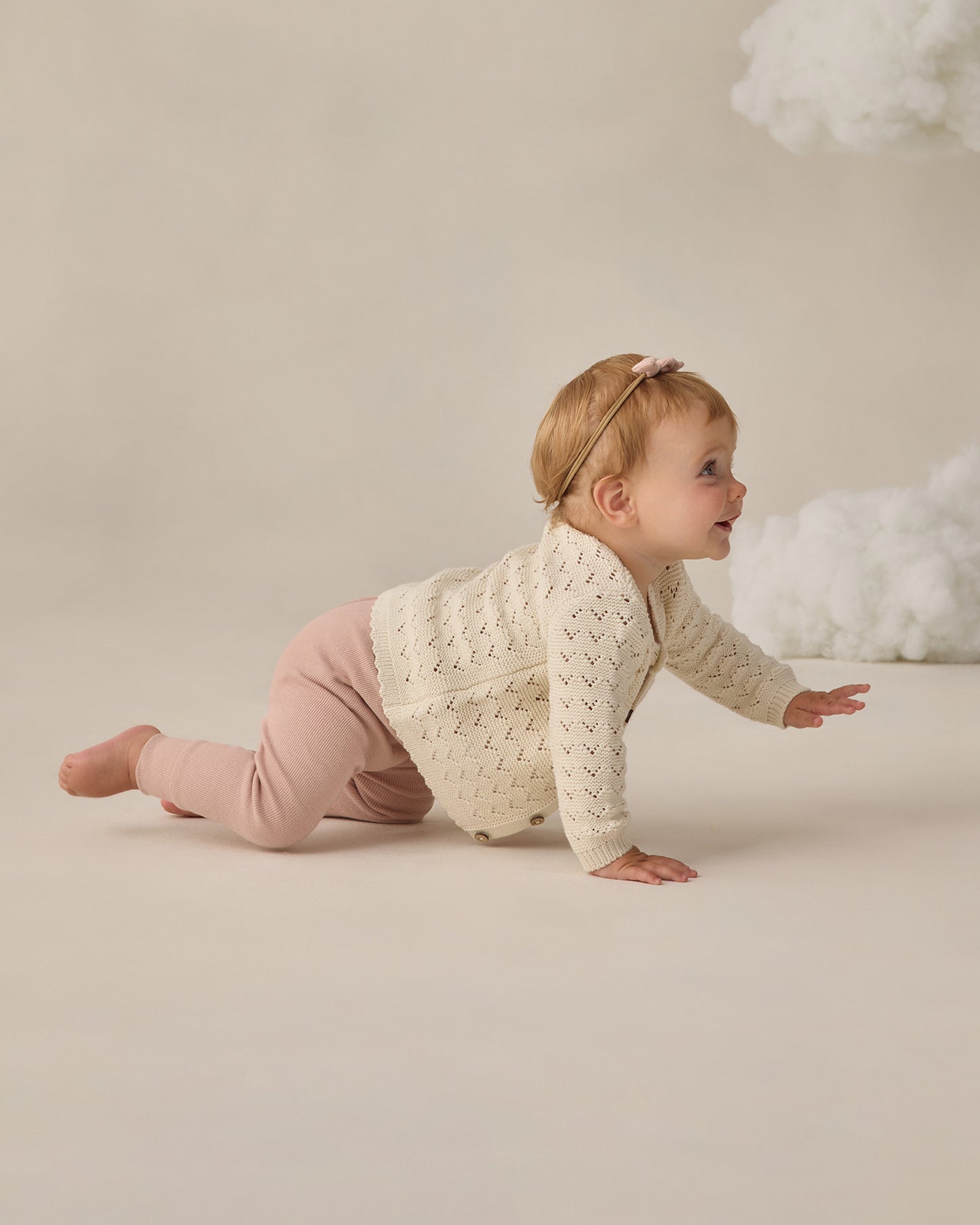 Scalloped Cardigan Natural - Rylee + Cru | Kids Clothes | Trendy Baby Clothes | Modern Infant Outfits |