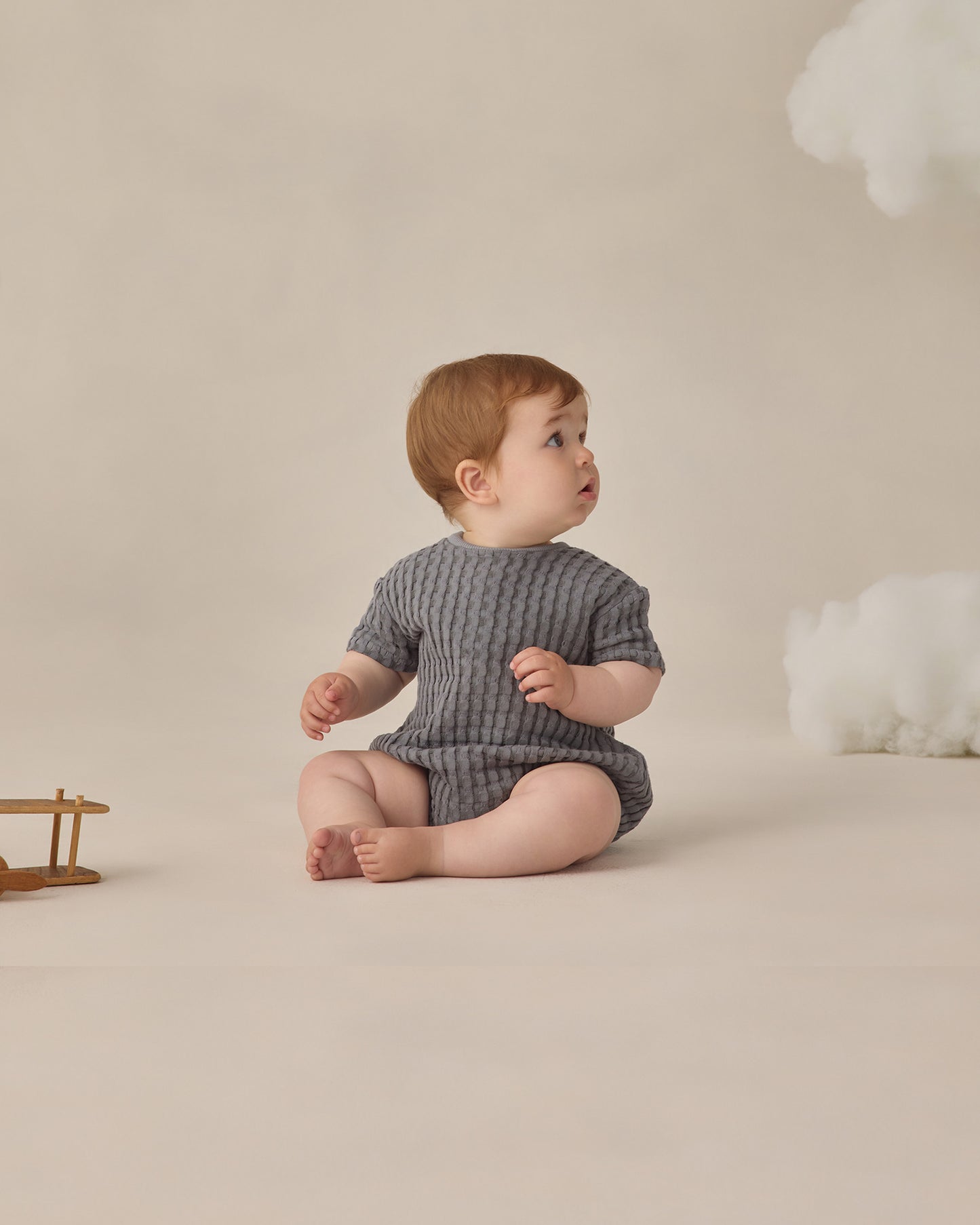 Relaxed Bubble Romper Ocean - Rylee + Cru | Kids Clothes | Trendy Baby Clothes | Modern Infant Outfits |