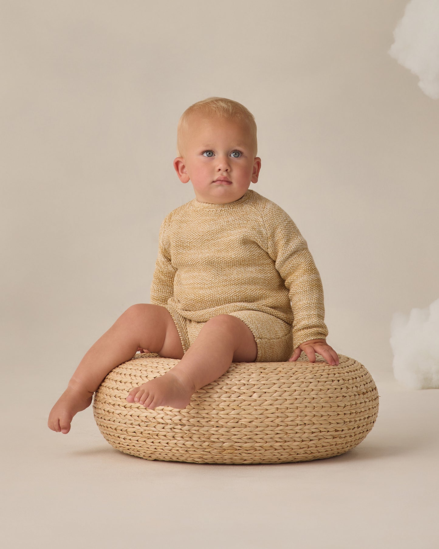Summer Knit Set Heathered Honey - Rylee + Cru | Kids Clothes | Trendy Baby Clothes | Modern Infant Outfits |