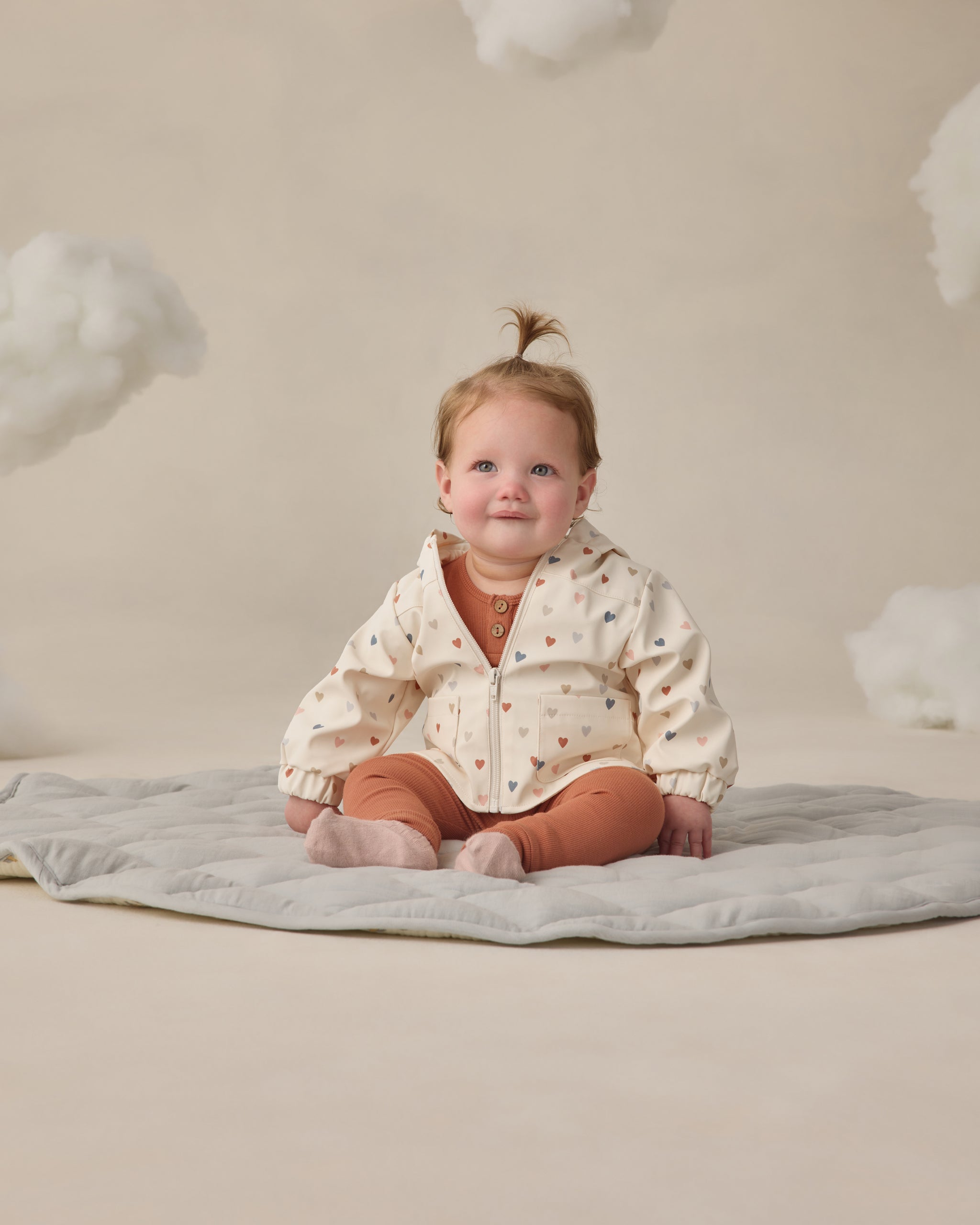 Rain Coat Confetti Heart Small - Rylee + Cru | Kids Clothes | Trendy Baby Clothes | Modern Infant Outfits |