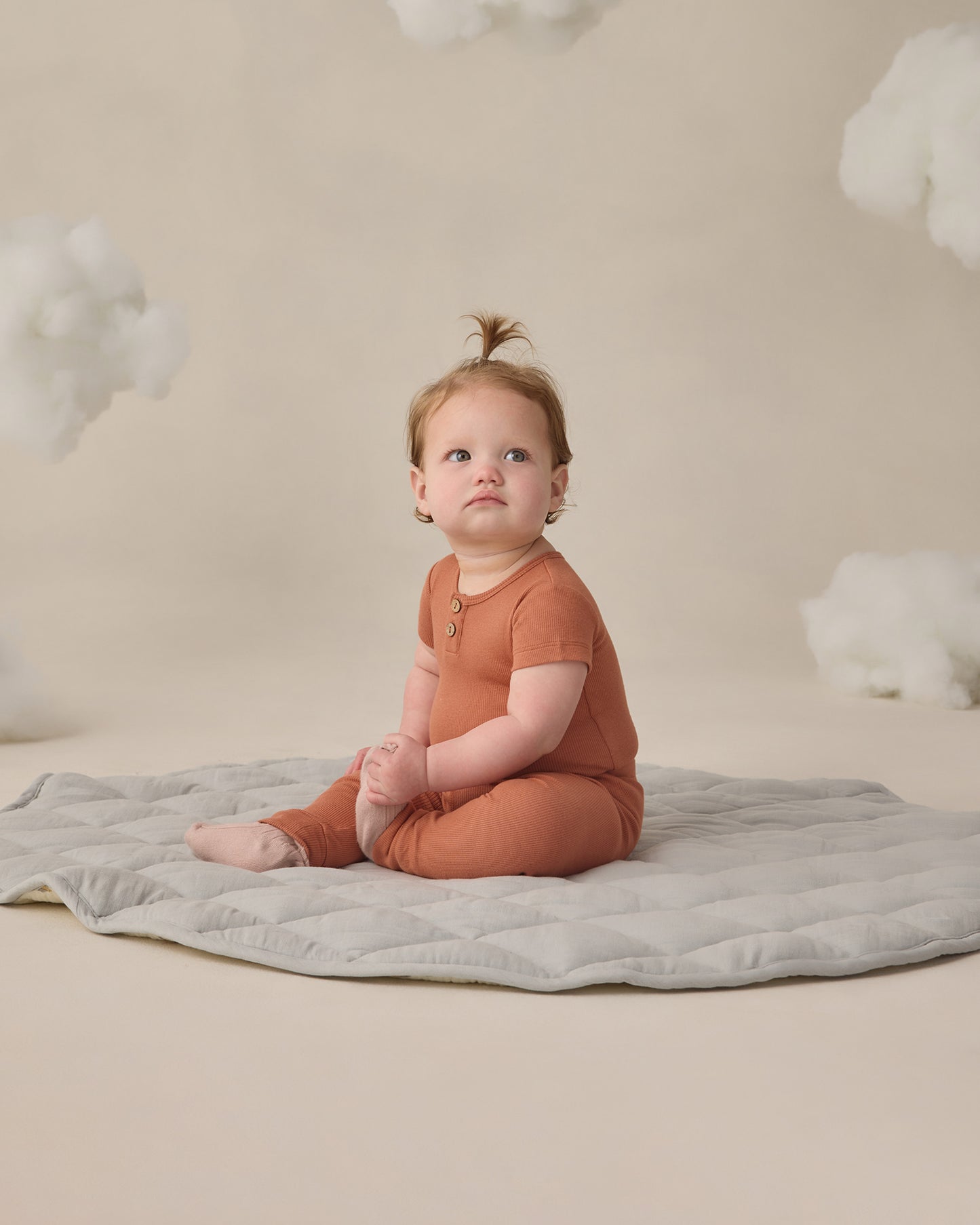 Ribbed Henley Bodysuit Poppy - Rylee + Cru | Kids Clothes | Trendy Baby Clothes | Modern Infant Outfits |