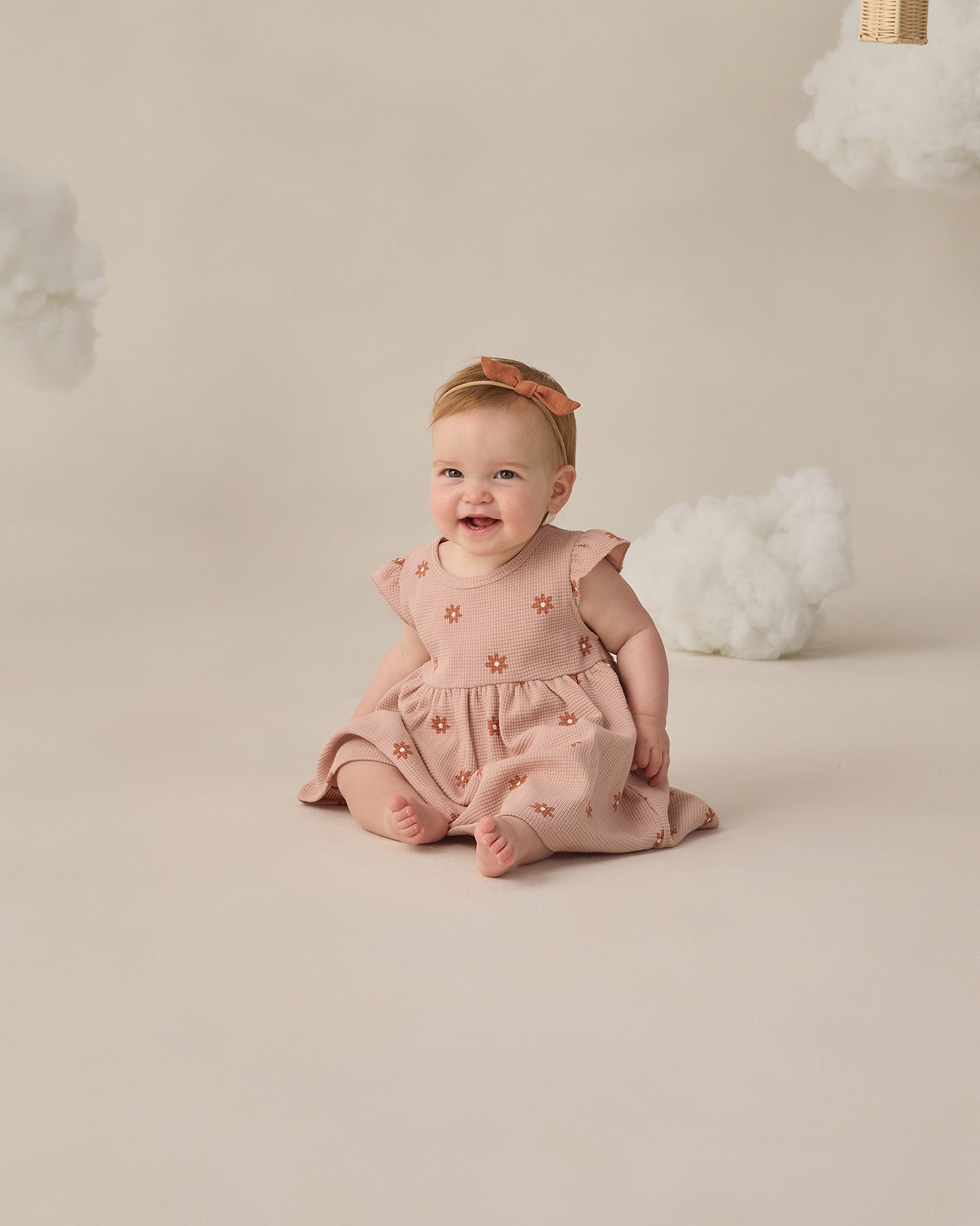 pink flutter sleeve dress Flutter Sleeve Dress Pink Daisy – Quincy Mae
