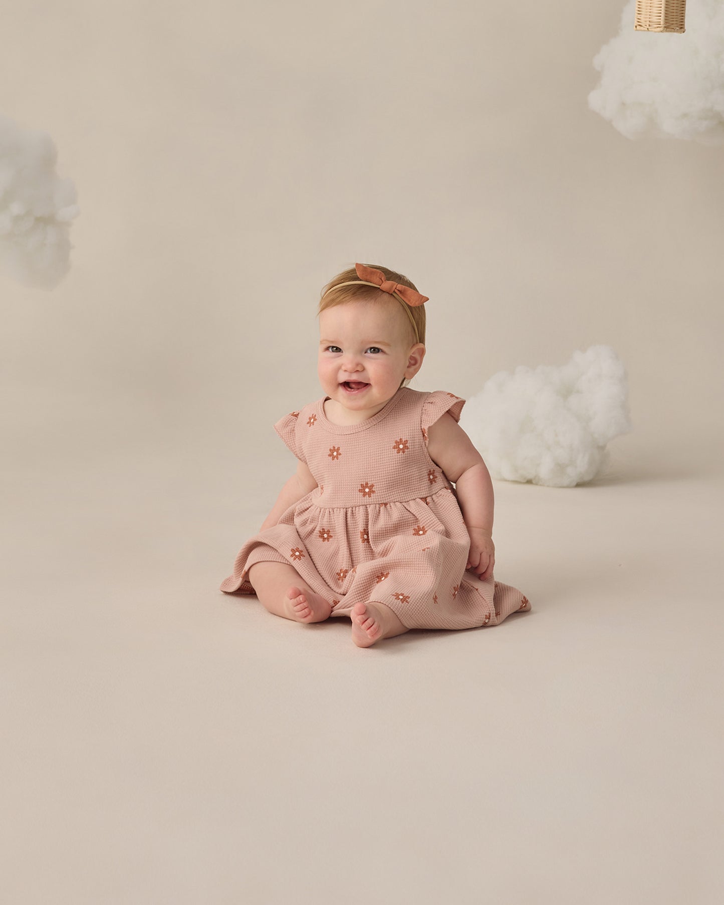 Flutter Sleeve Dress Pink Daisy - Rylee + Cru | Kids Clothes | Trendy Baby Clothes | Modern Infant Outfits |