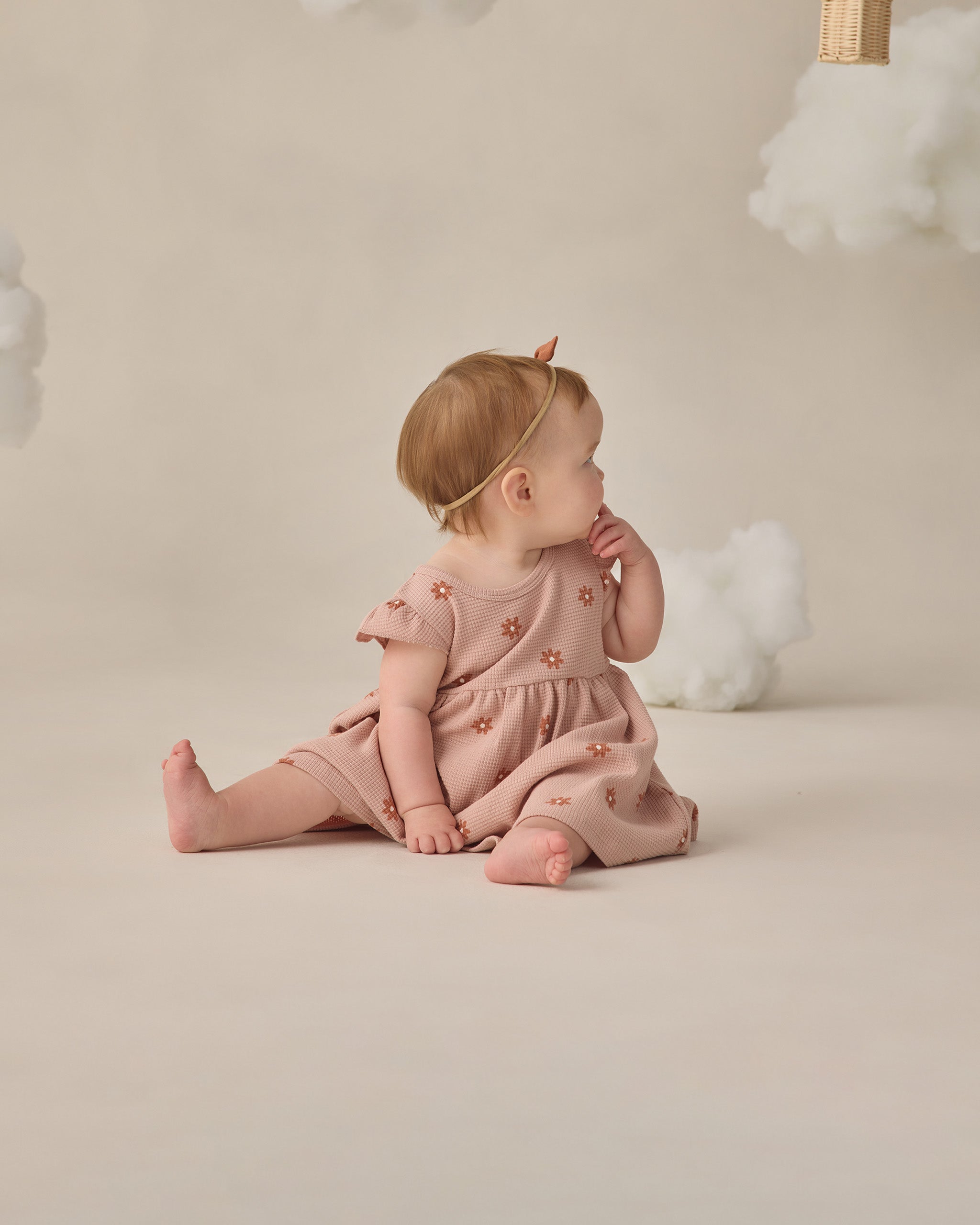 Flutter Sleeve Dress Pink Daisy – Quincy Mae