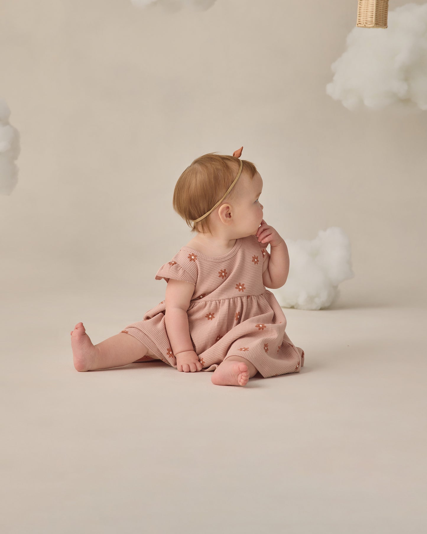 Flutter Sleeve Dress Pink Daisy - Rylee + Cru | Kids Clothes | Trendy Baby Clothes | Modern Infant Outfits |