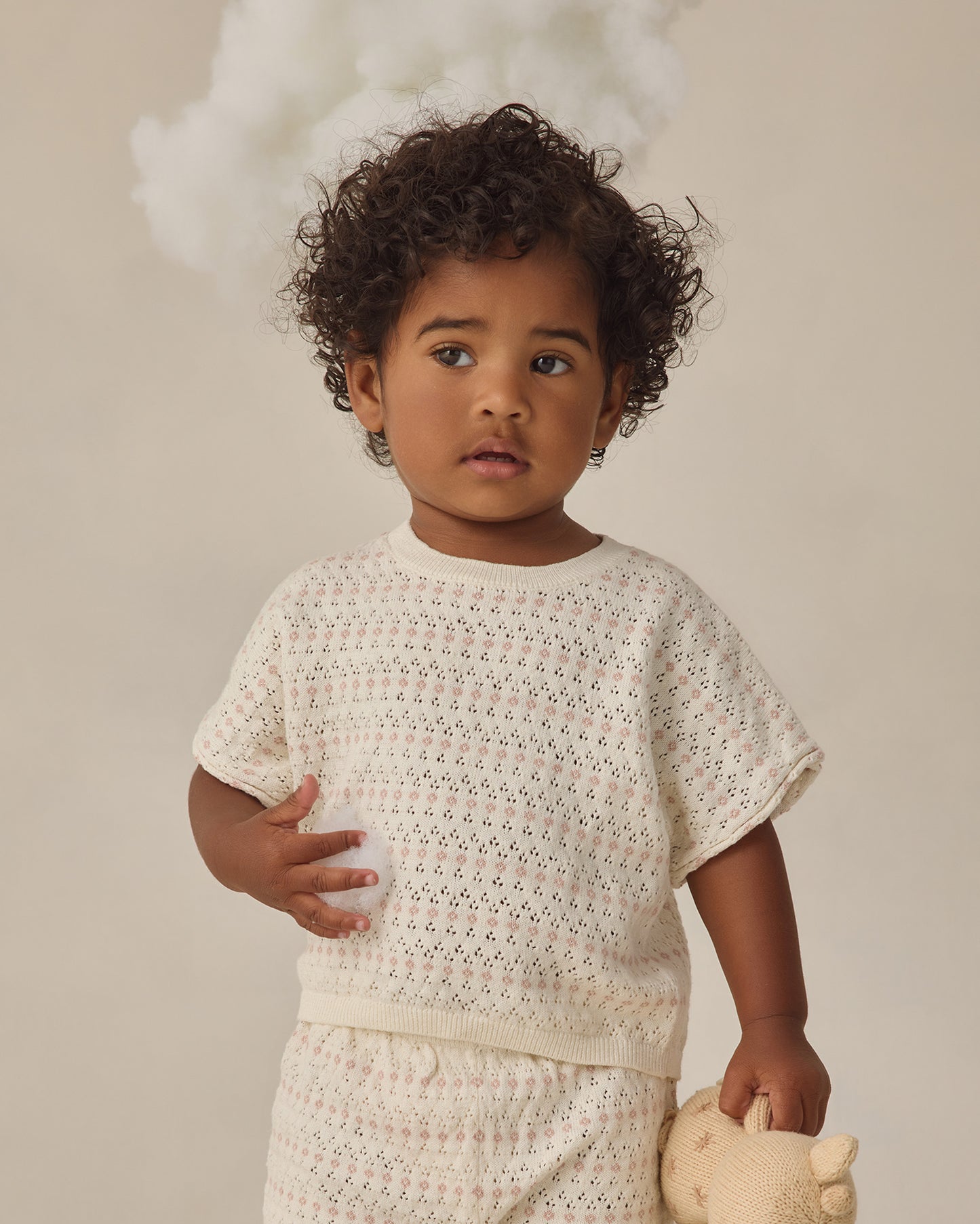 Relaxed Summer Knit Set Ivory - Rylee + Cru | Kids Clothes | Trendy Baby Clothes | Modern Infant Outfits |
