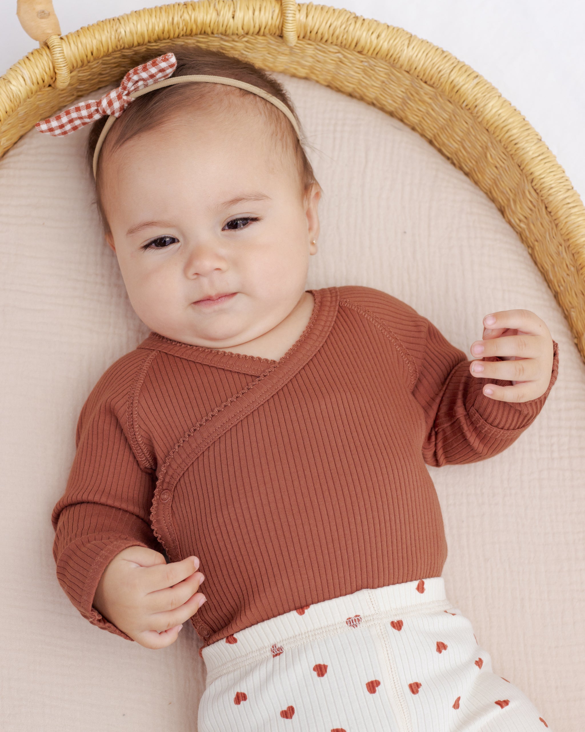 Side Snap Bodysuit Red