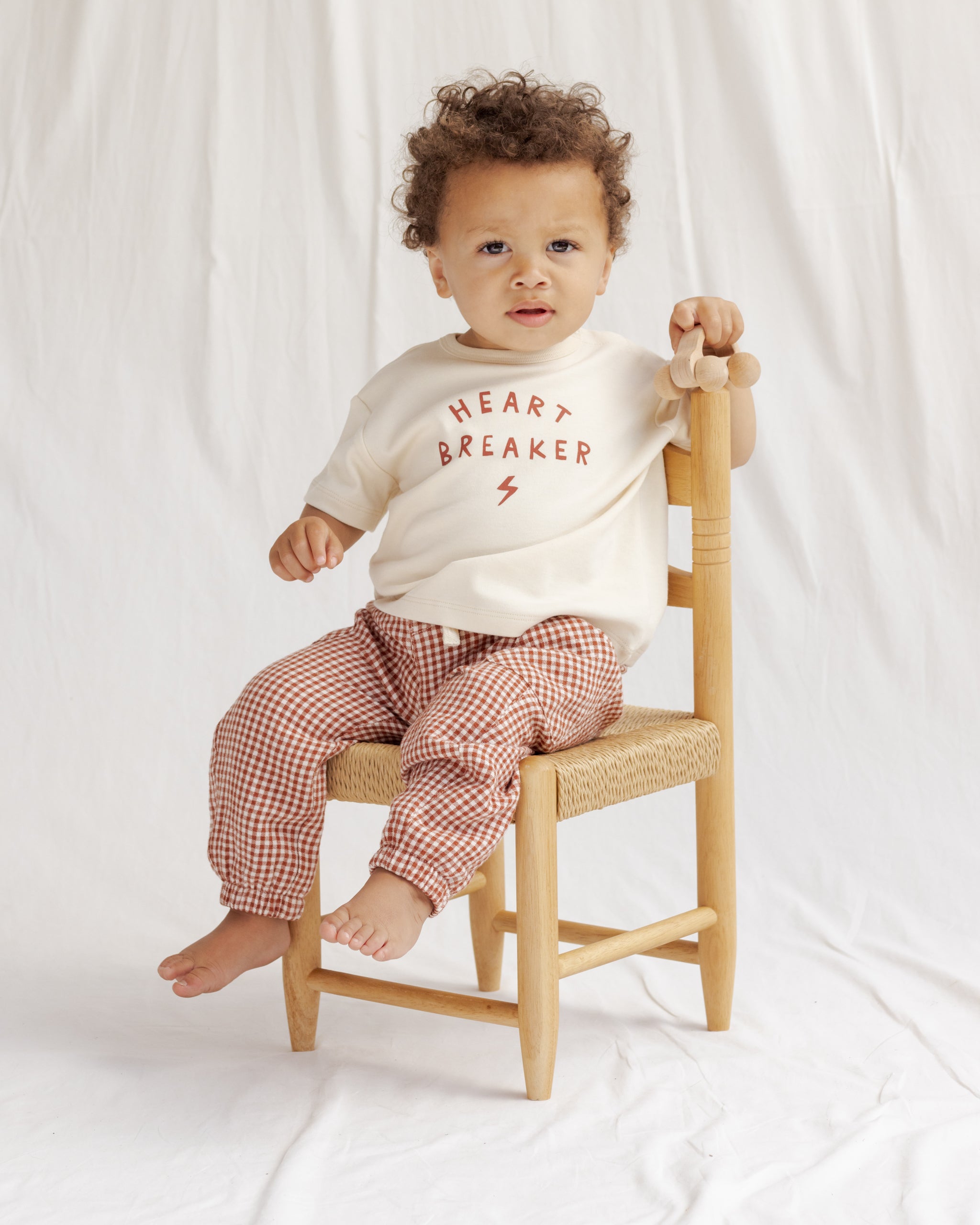 Luca Pant Red Gingham – Quincy Mae