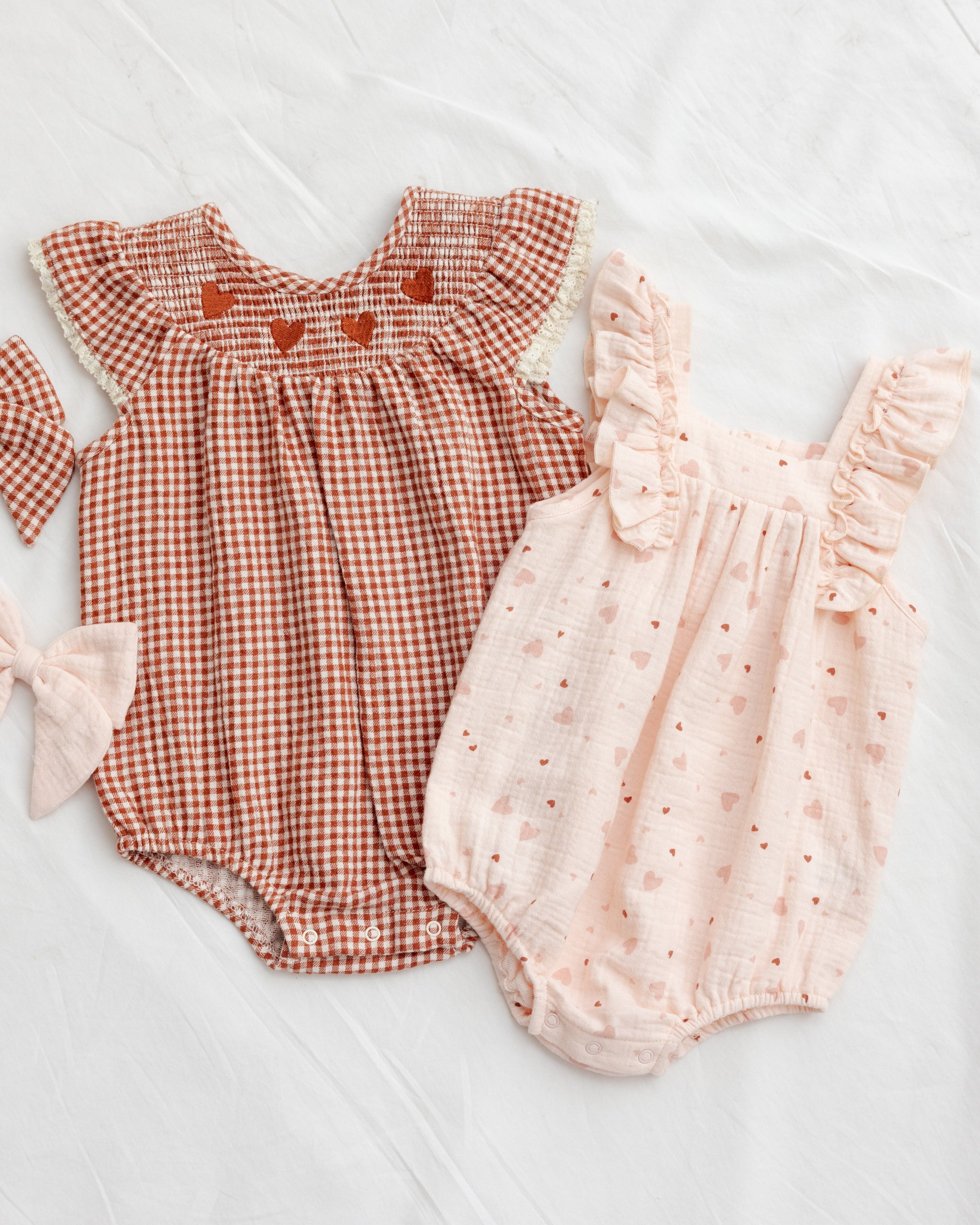 Lenore Romper Red Gingham – Quincy Mae